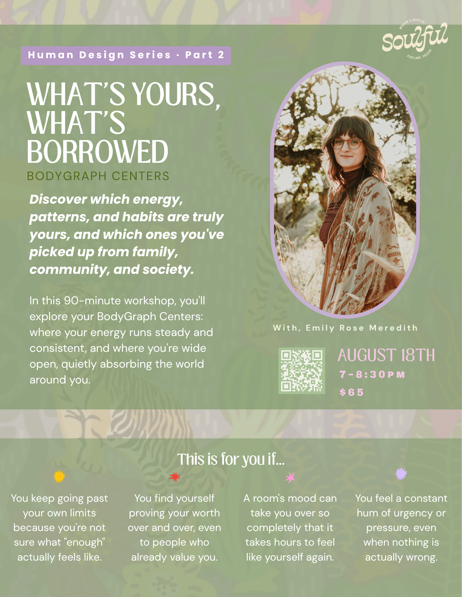 Human Design Workshop | What's Yours + What's Borrowed