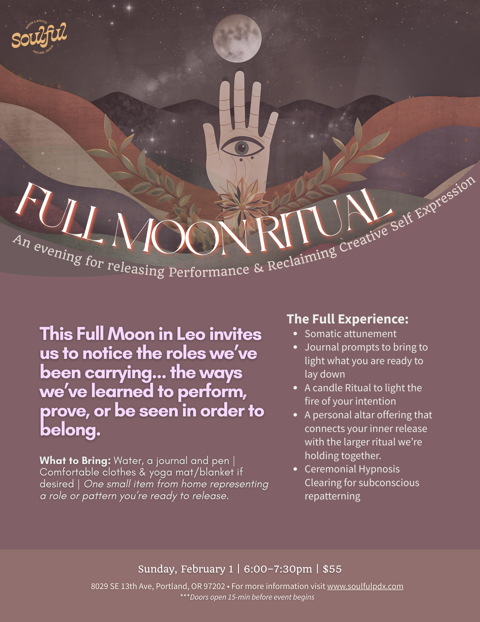 Full Moon in Leo Ceremony