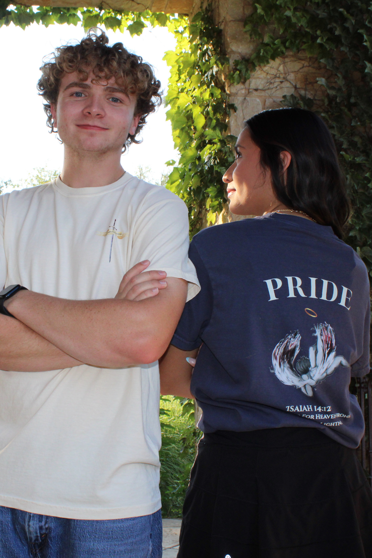 Models wearing Chosen Crusaders Christian apparel