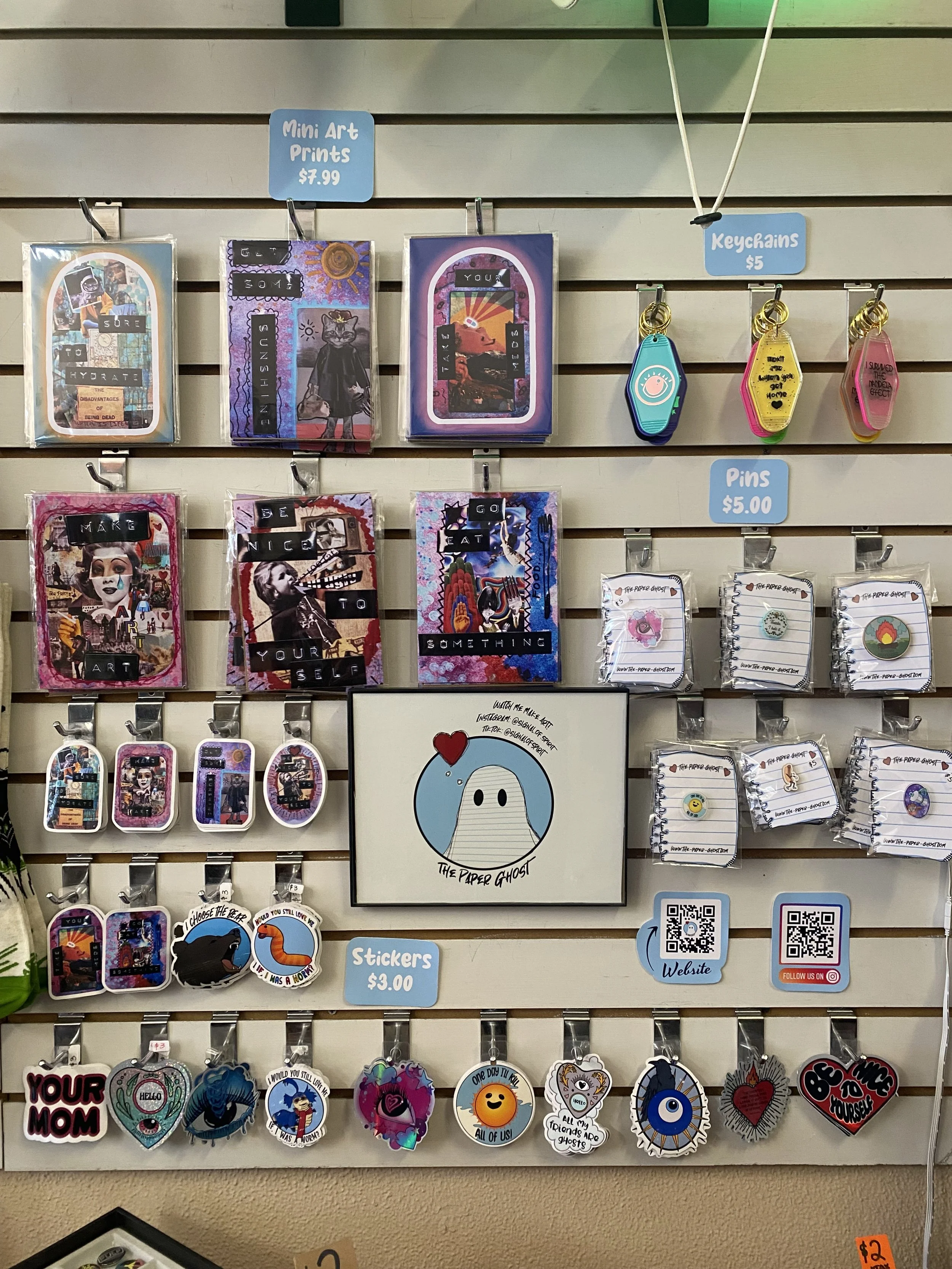 Merch Display at the Ten Spot II in Pueblo, CO