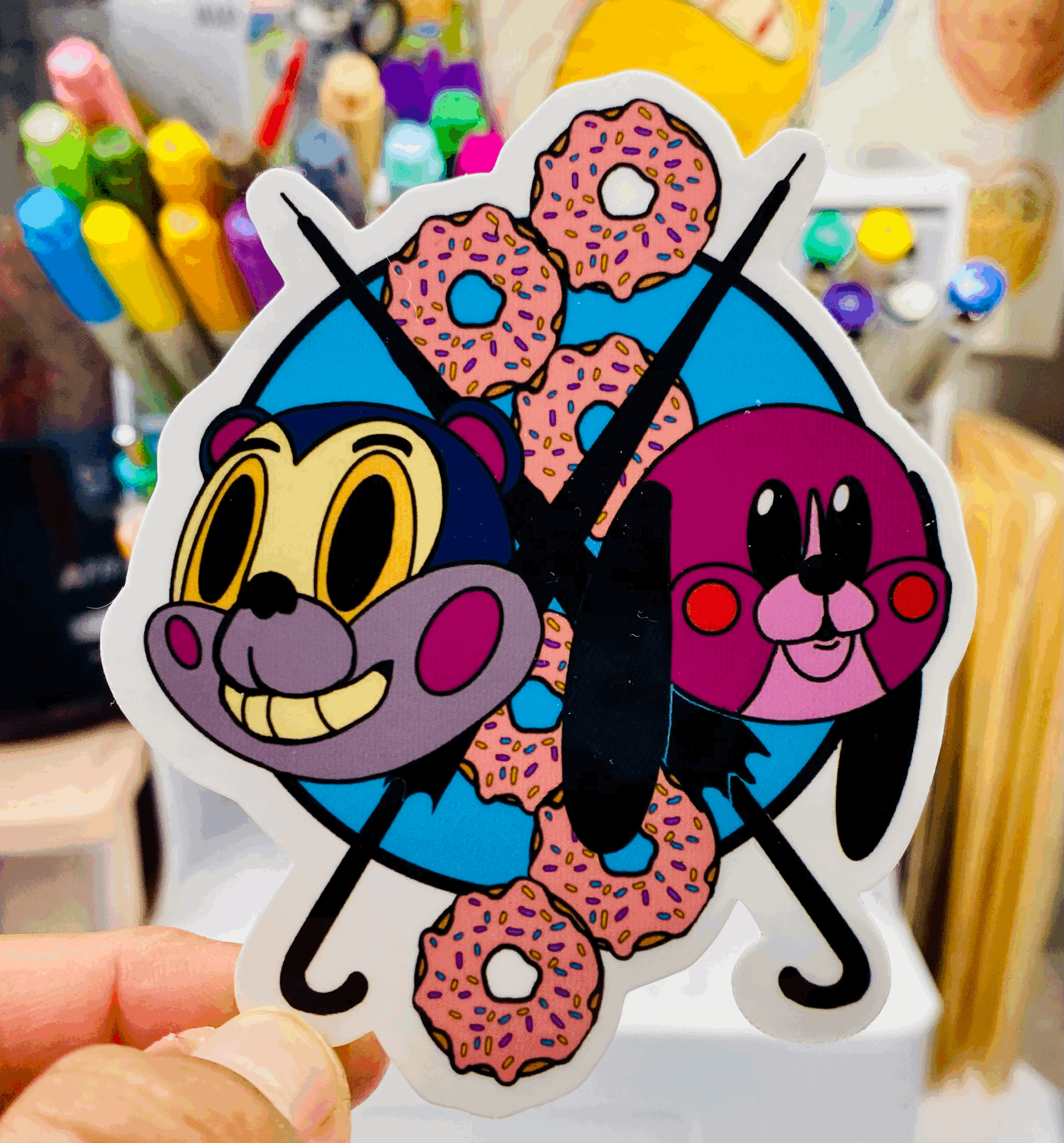 Umbrella Academy Fandom Sticker inspired by Hazel and ChaCha
