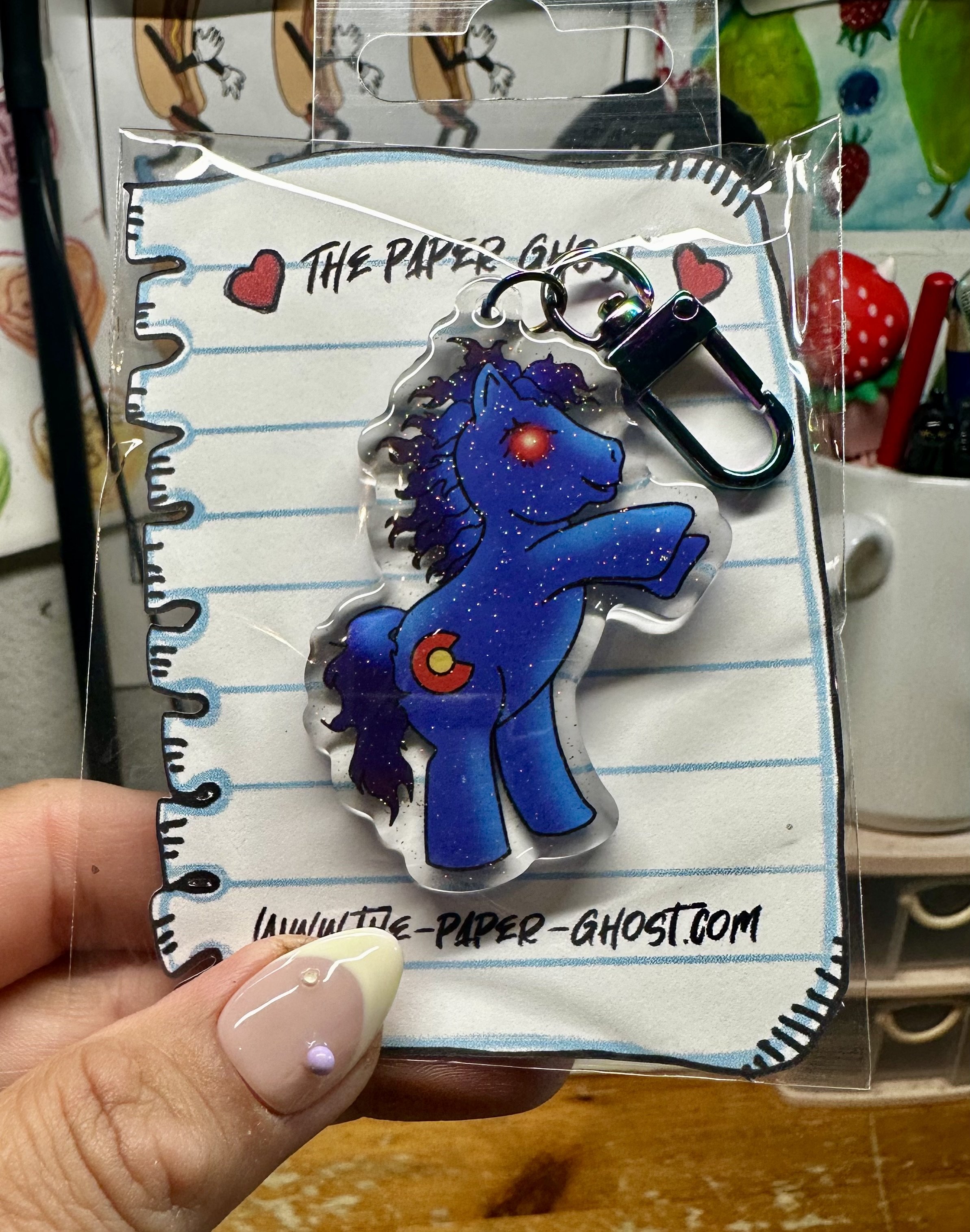 My Little Blucifer  Charm Keychain