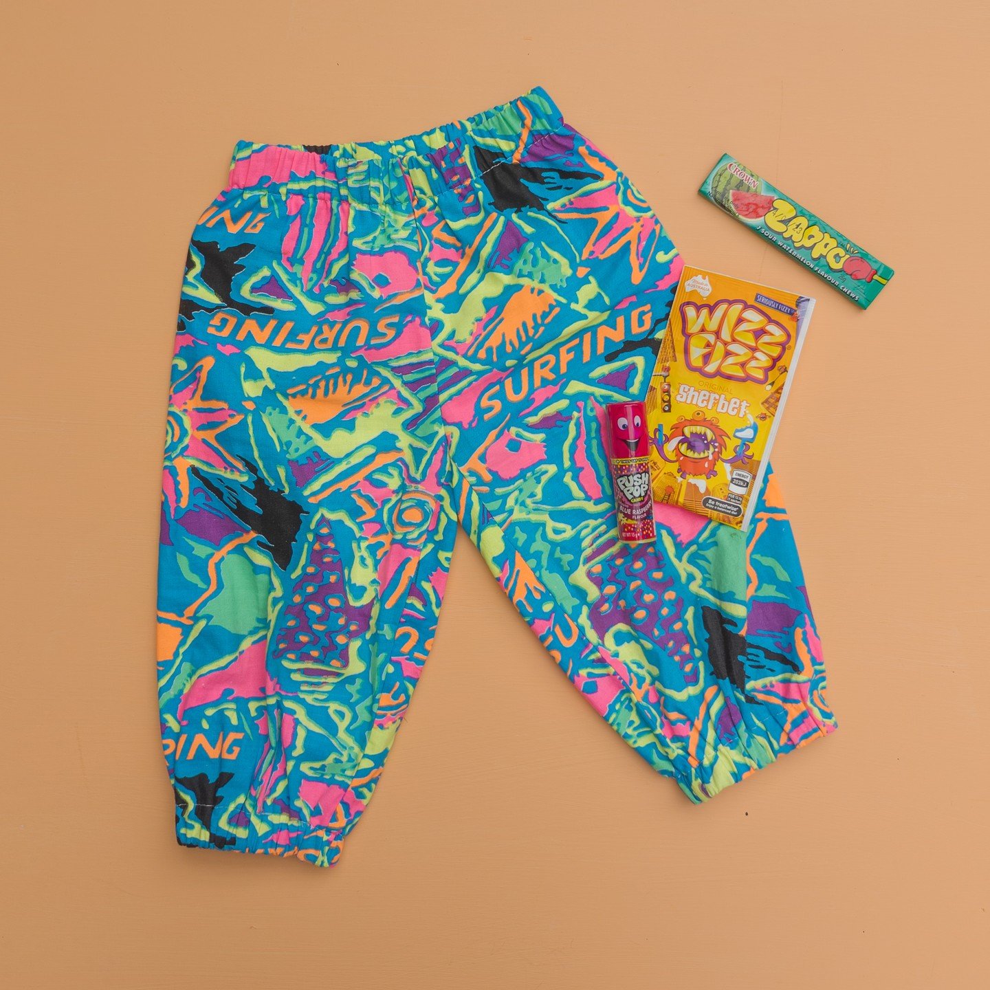 *SOLD*
SURFY JAM PANTS

Size 18m (approx)
$48 + post

Please see pics for measurements

~ Vintage &amp; thrifted fabric
~ Cotton blend

#milkbarvintage #upcycled #upcycledclothes #handmaderemade #handmadeclothingbrand #handmadeclothingaustralia #hand