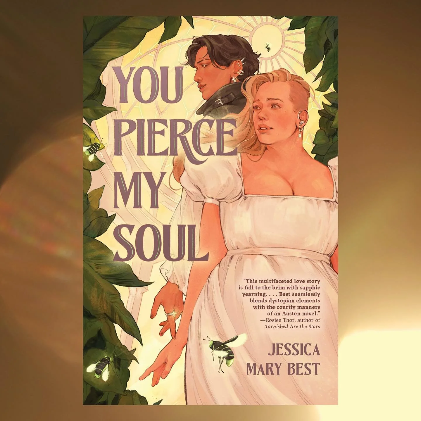 So happy to share the stunning cover of @jesserbest&rsquo;s next YA novel, YOU PIERCE MY SOUL! It features the unforgettable protagonists, Zada and Daphne, who I love with my whole heart. This sapphic dystopian romance is both incredibly fun and incr