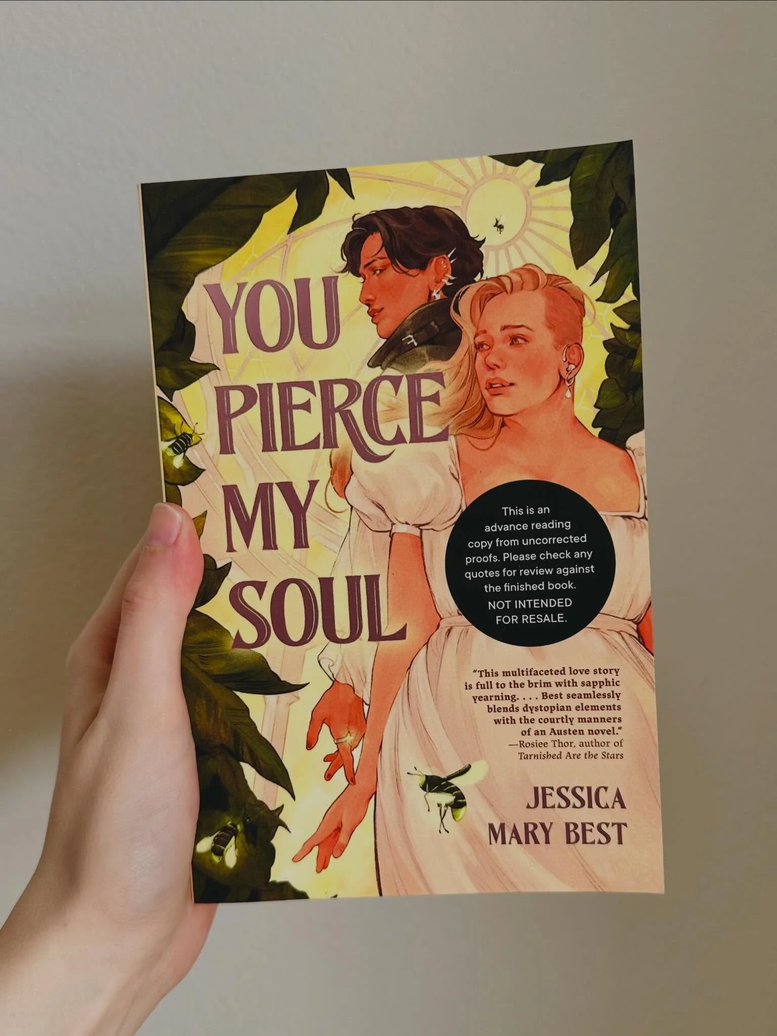Happy book birthday to YOU PIERCE MY SOUL by @jesserbest! (Please ignore that this is a photo of the ARC&hellip;my finished copies are en route!)

I have been a huge fan of Jessica&rsquo;s writing, and especially her impeccable characters, for many y