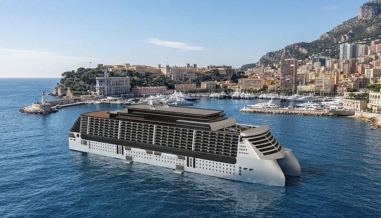 High-End Rendering of Vessel Exterior / Venue Space