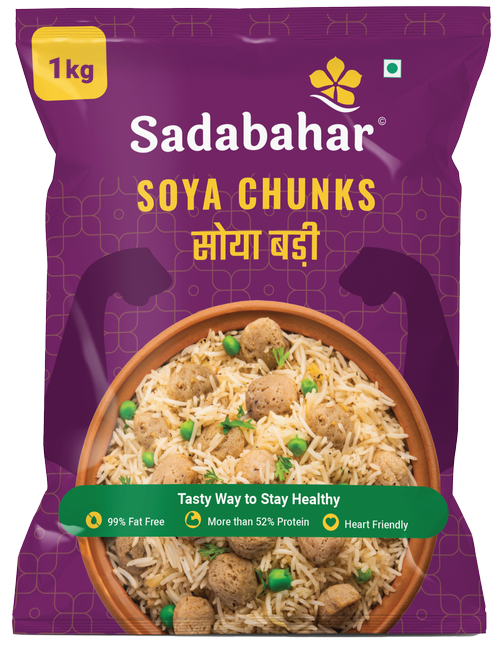 Sadabahar Soya Chunks 1 kg pouch