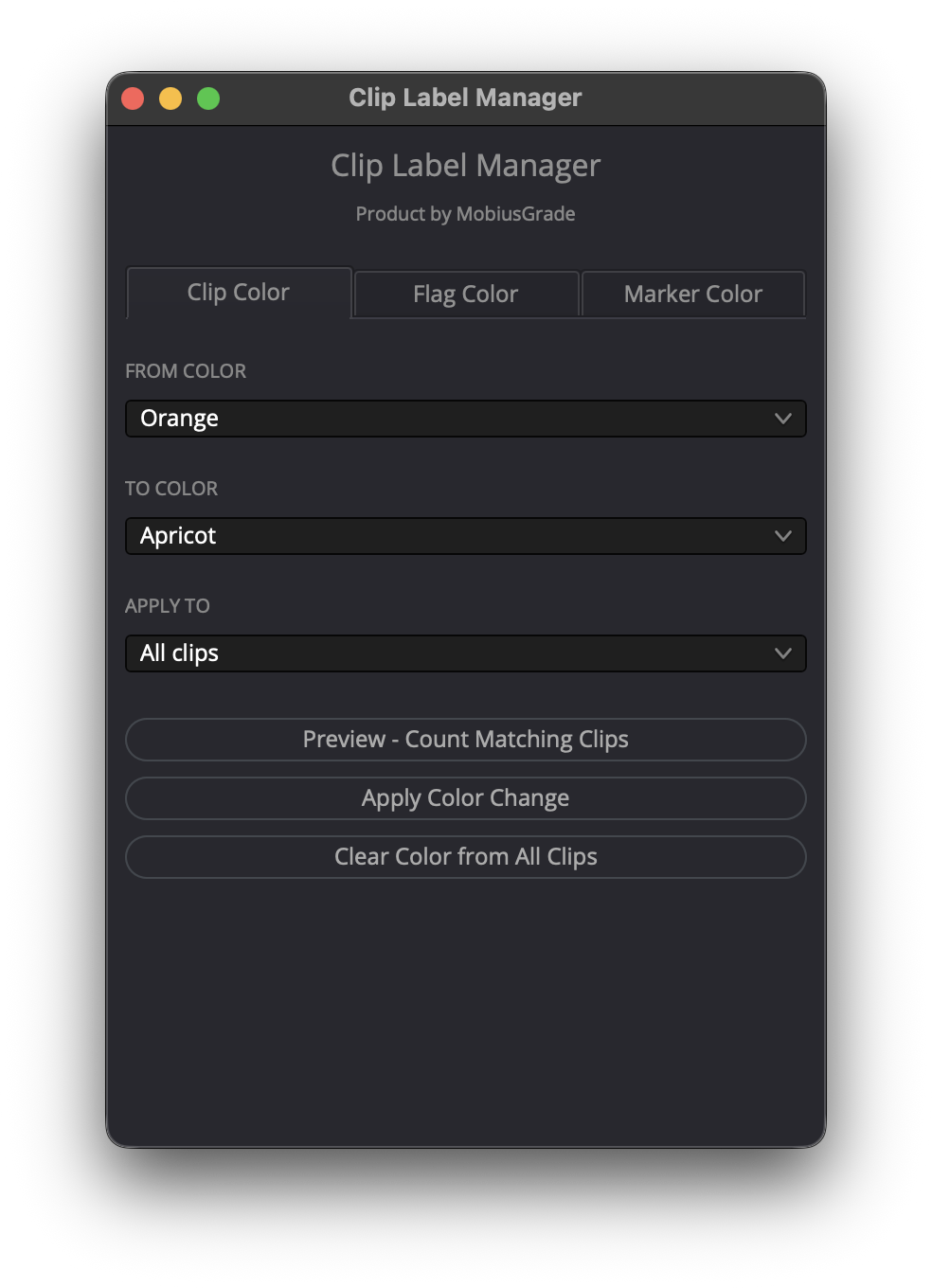 Clip Label Manager