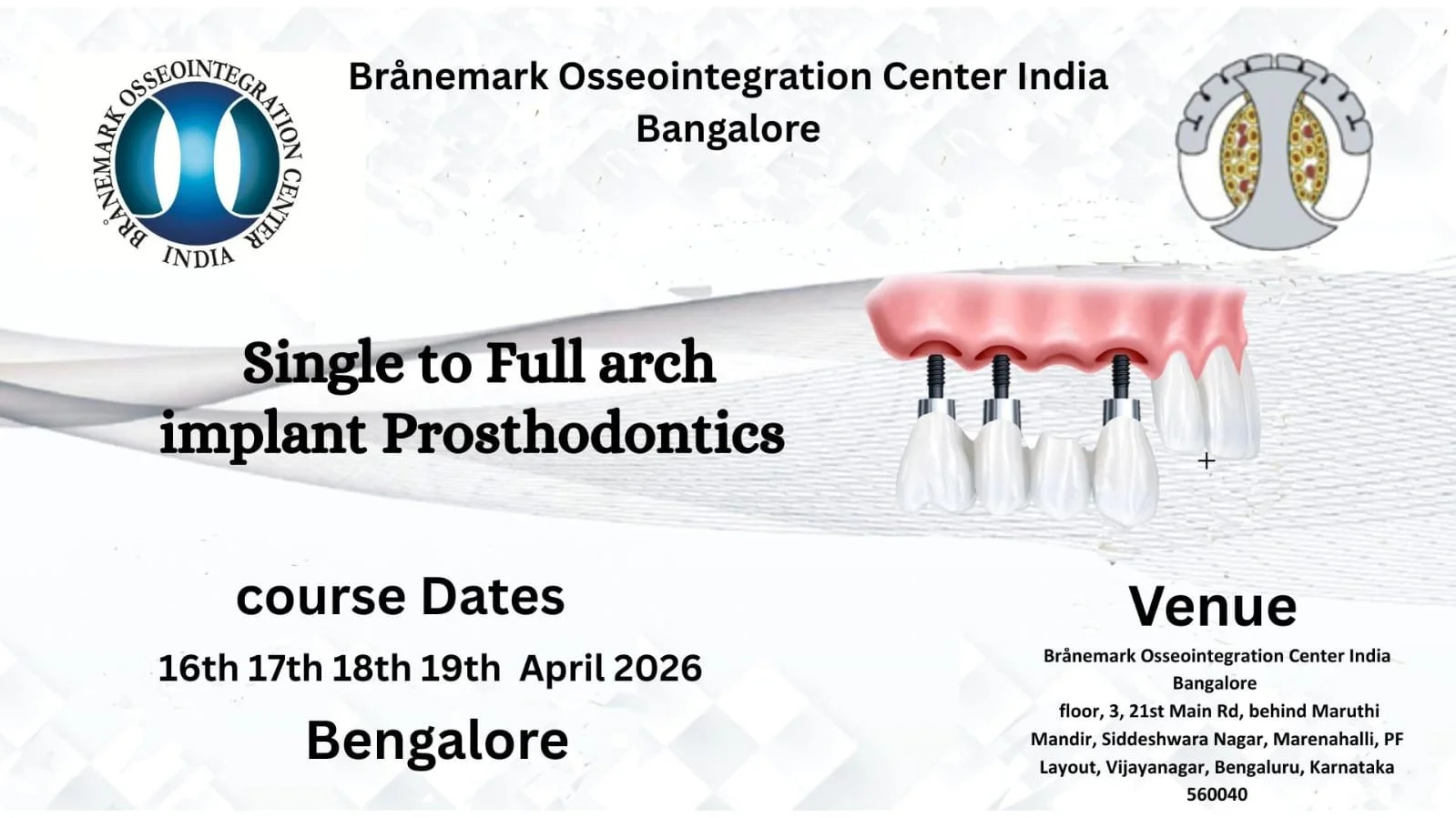 Comprehensive Implant Prosthetic course 