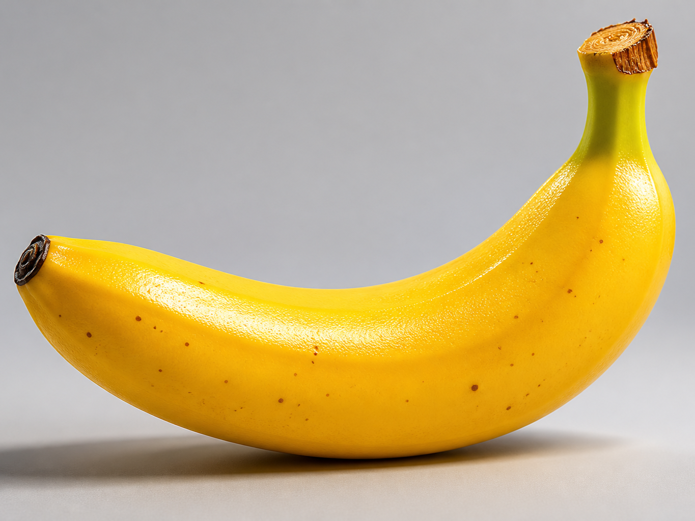 A banana on a table 