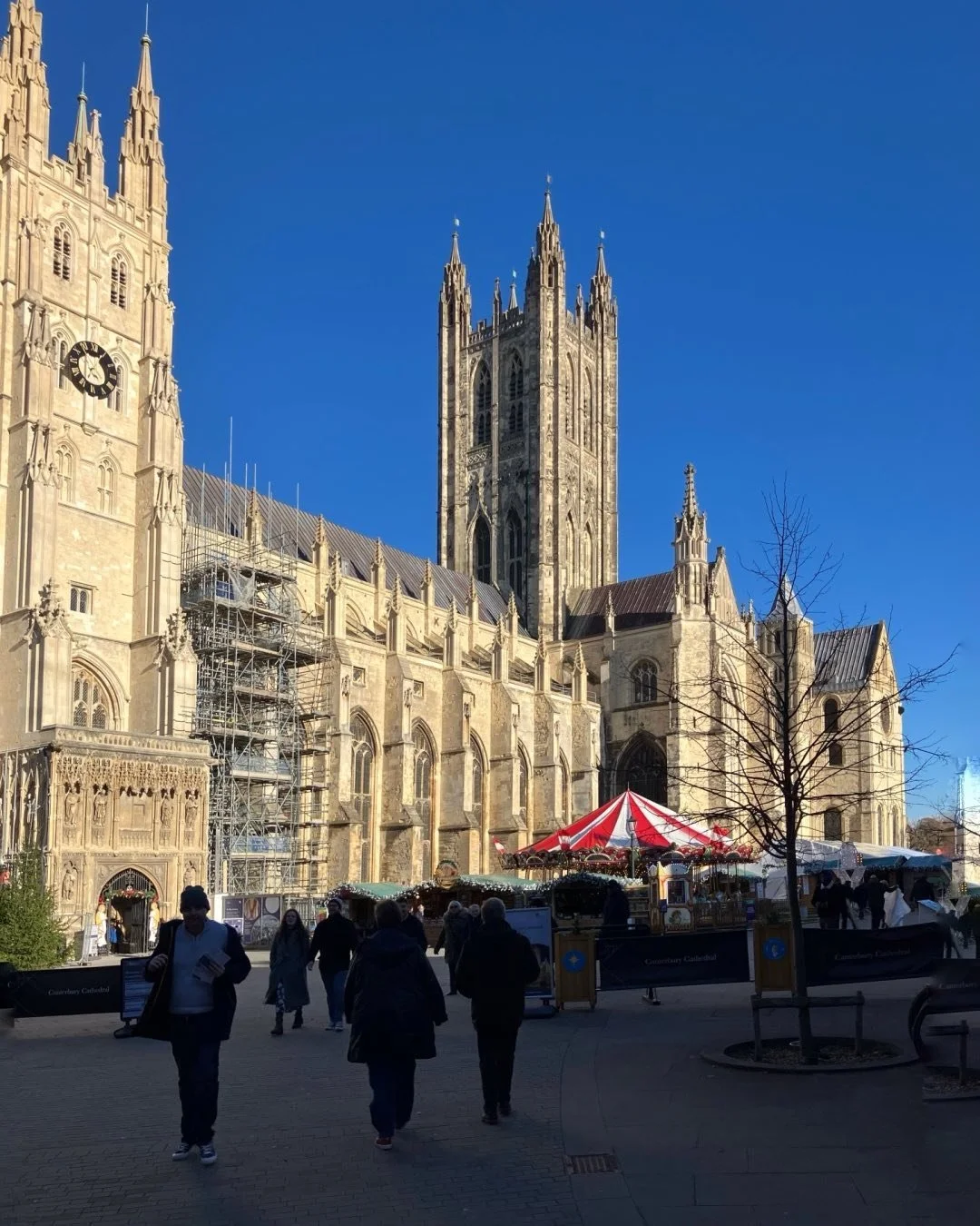 Sun on Canterbury Cathedral today