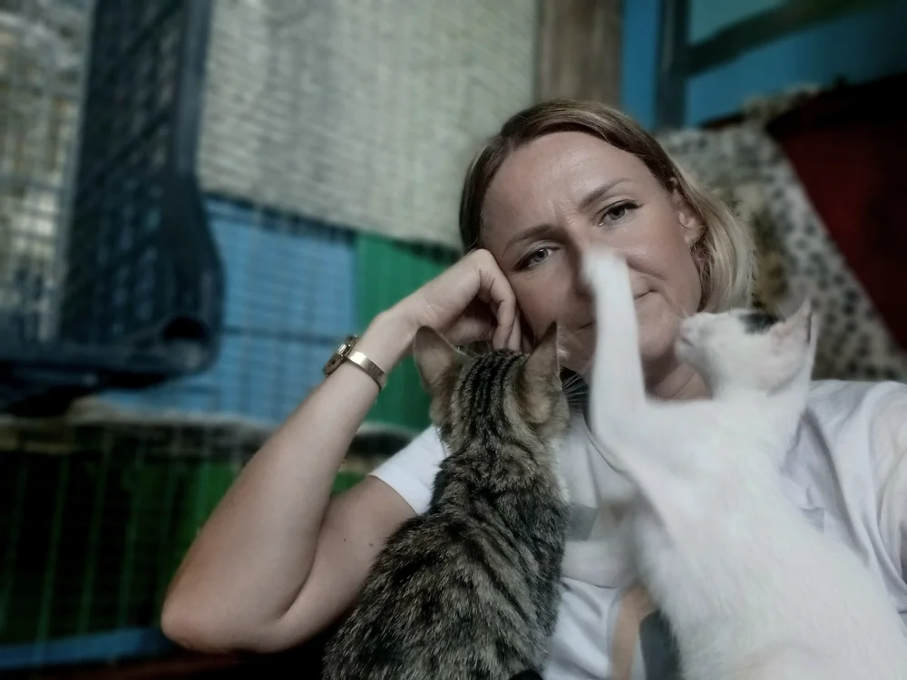 Indre, who runs the shelter on Corfu