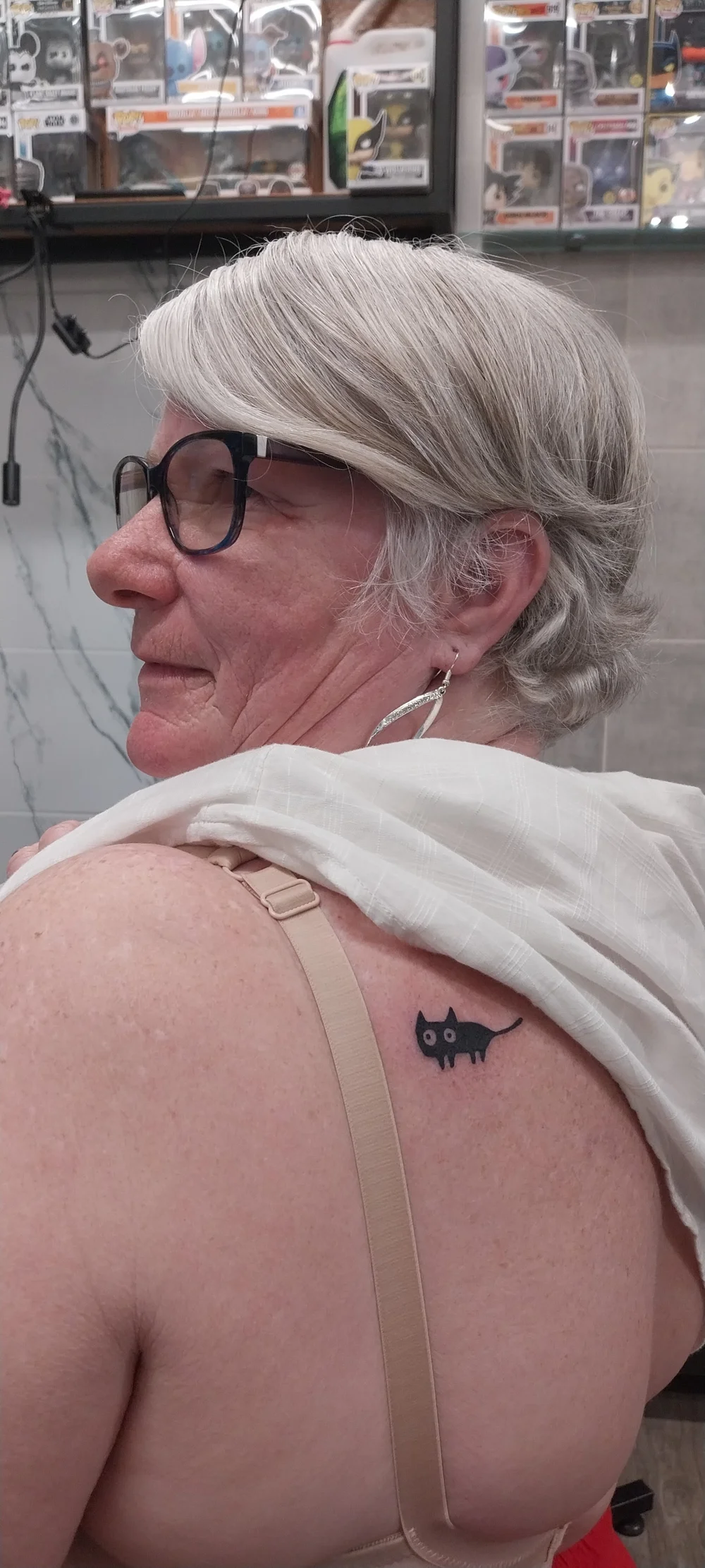 Gillian's cat tattoo — part of the family for life