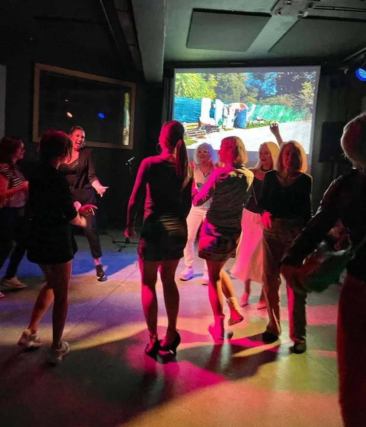 Supporters at the charity party