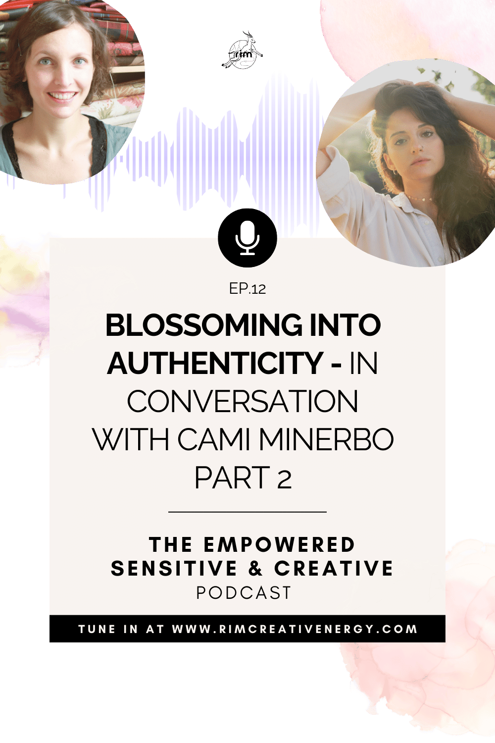 podcast cover about the notion of flowing into authenticity