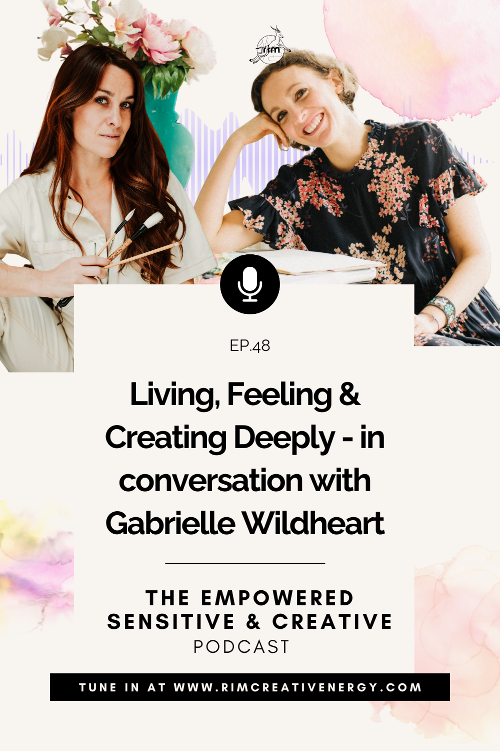 two women artists in conversation