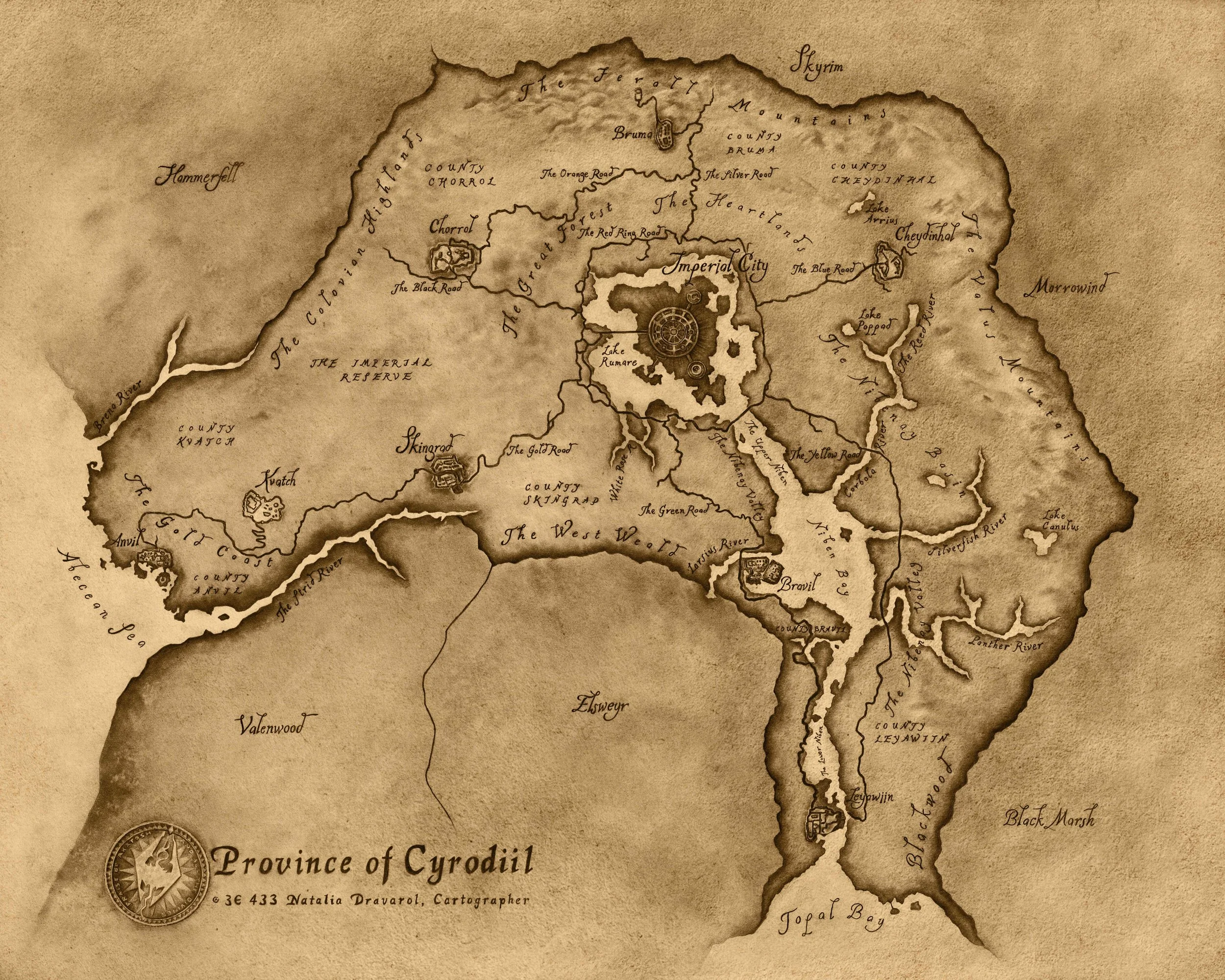 Elder Scrolls IV: Oblivion Map - Andrew Rowland