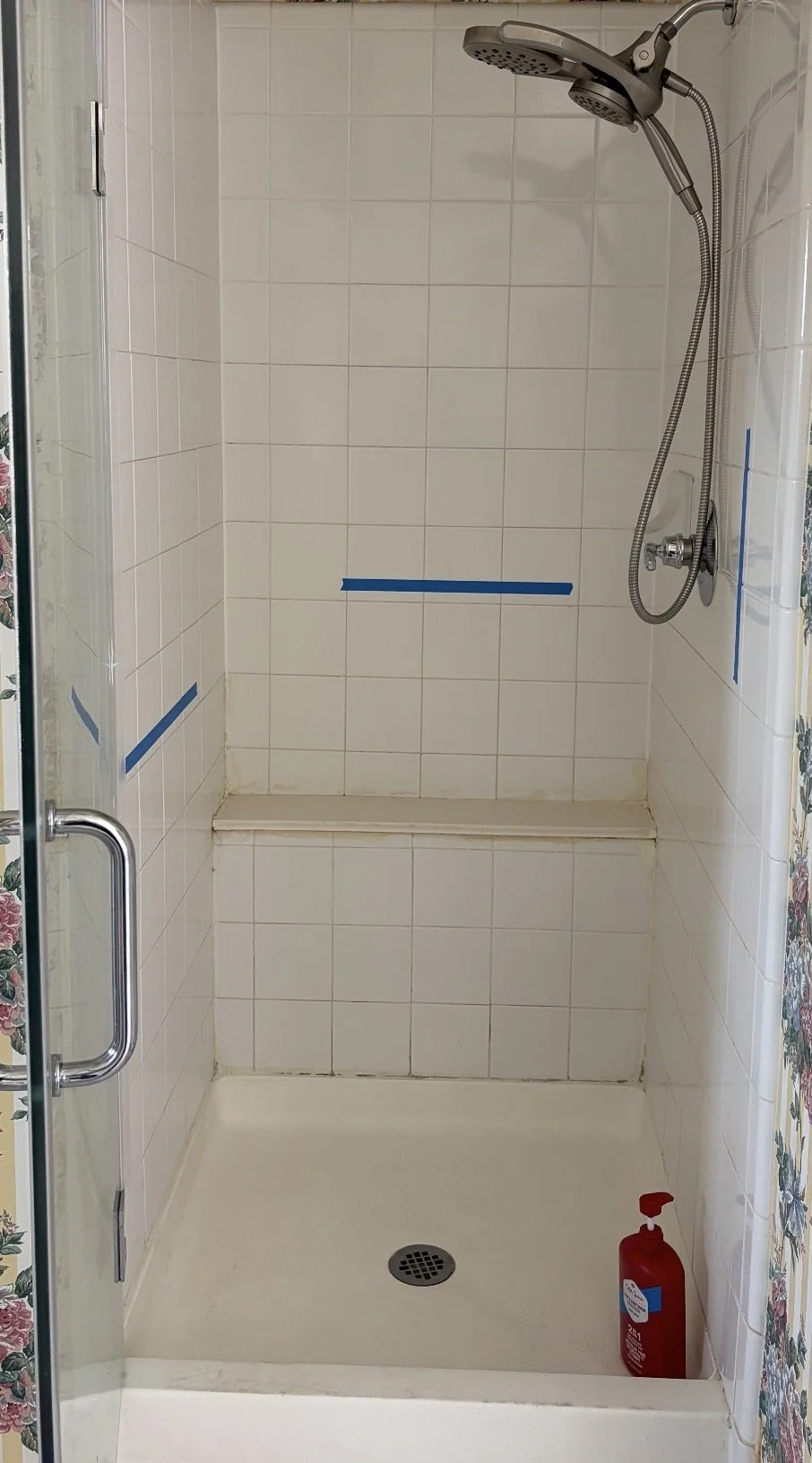 In-home grab bar consultation marking placement based on movement and safety Houston