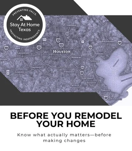 Before you remodel your home guide cover – fall prevention and home safety planning in Houston