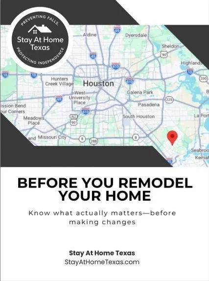 Home safety consultation Houston before remodeling or aging in place