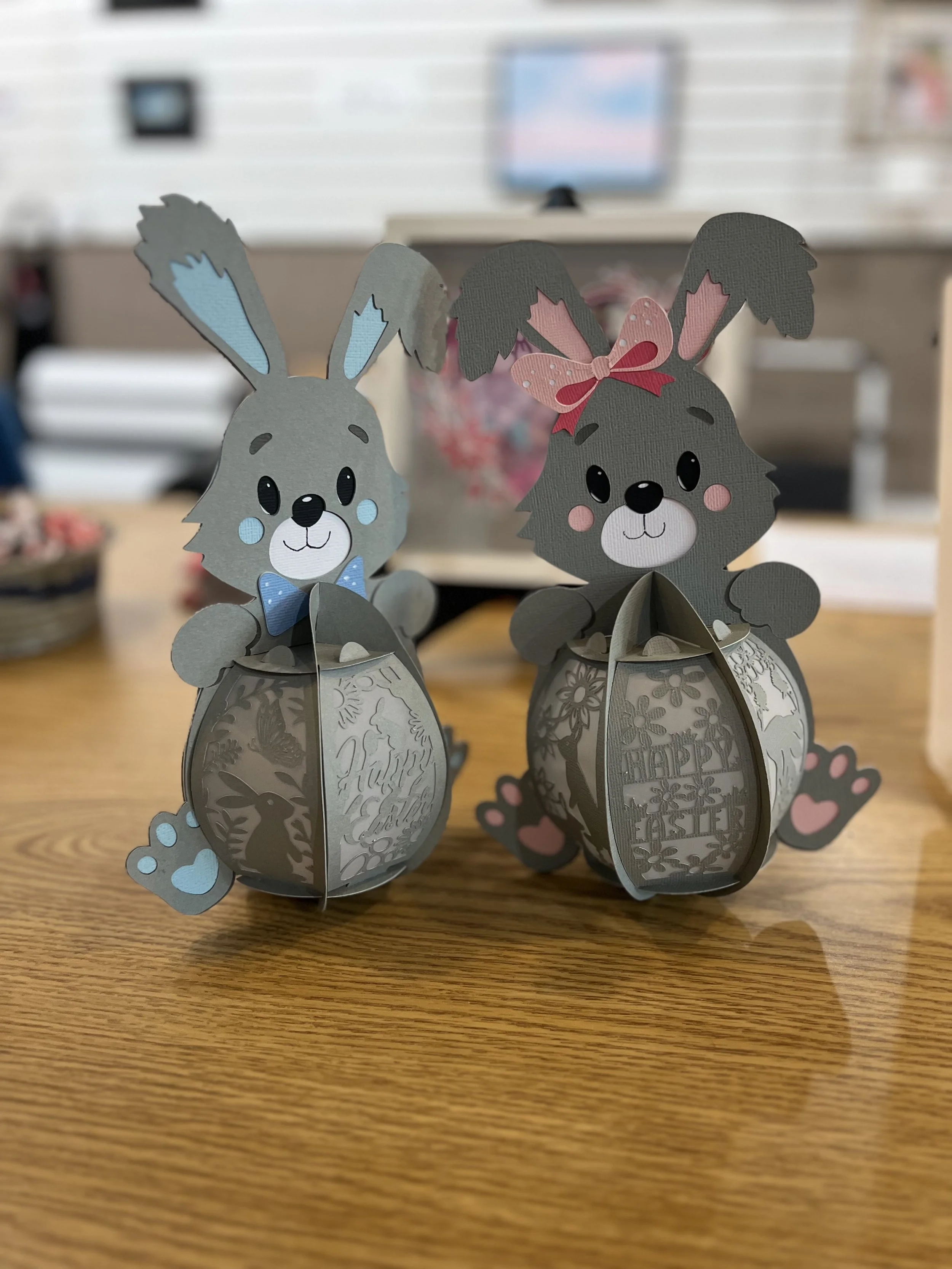 Paper Crafting Bunny Lanterns with Denise Clardy