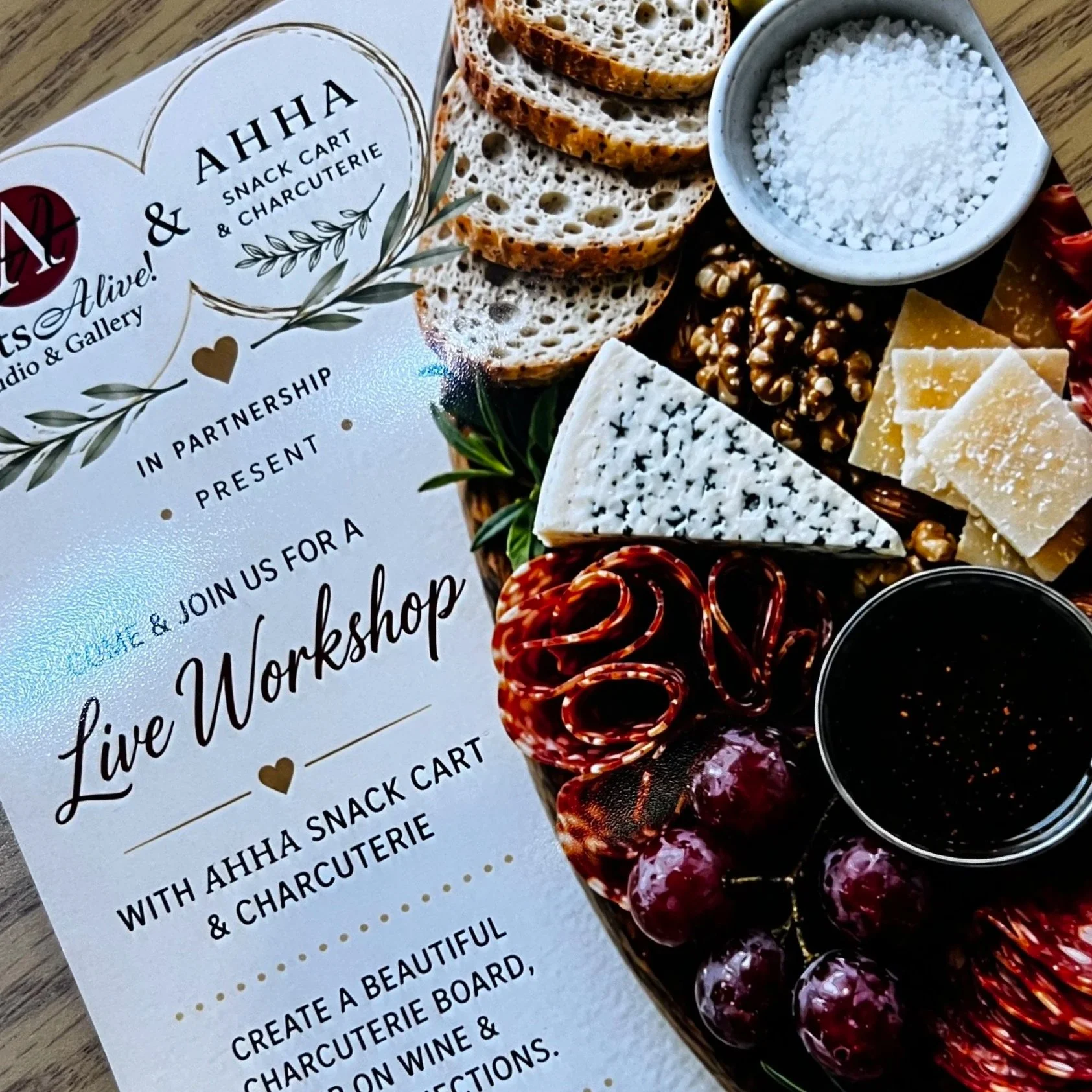 July 18 5-7 pm Charcuterie Board Workshop