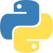 Python programming language logo