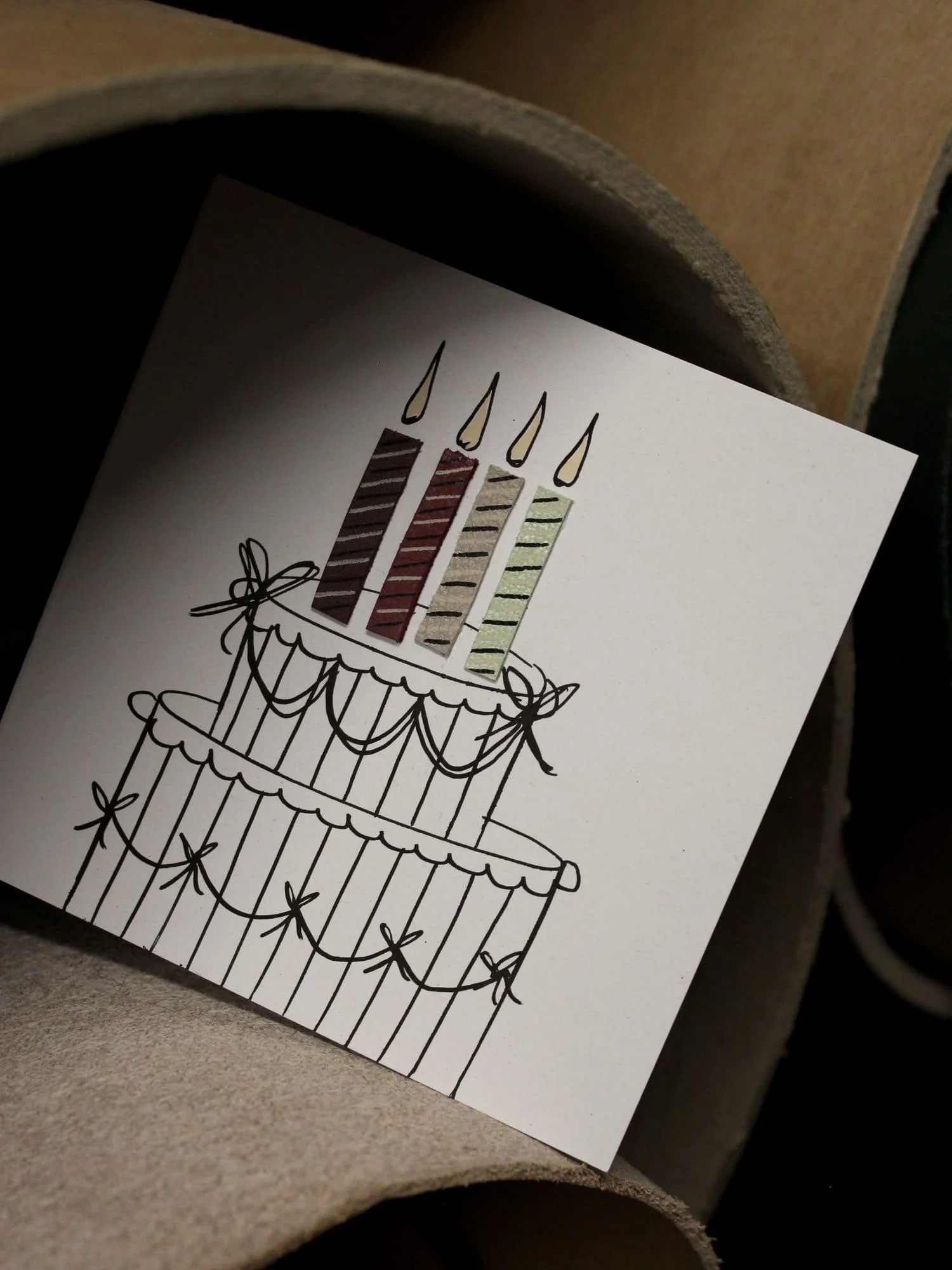 ANADELRIO-Fragmentos-Deseo-Leather-3D-Greeting-Card-Handmade-Handrawn-Unique-Birthday-Celebration-Cake-Candles-5.jpg