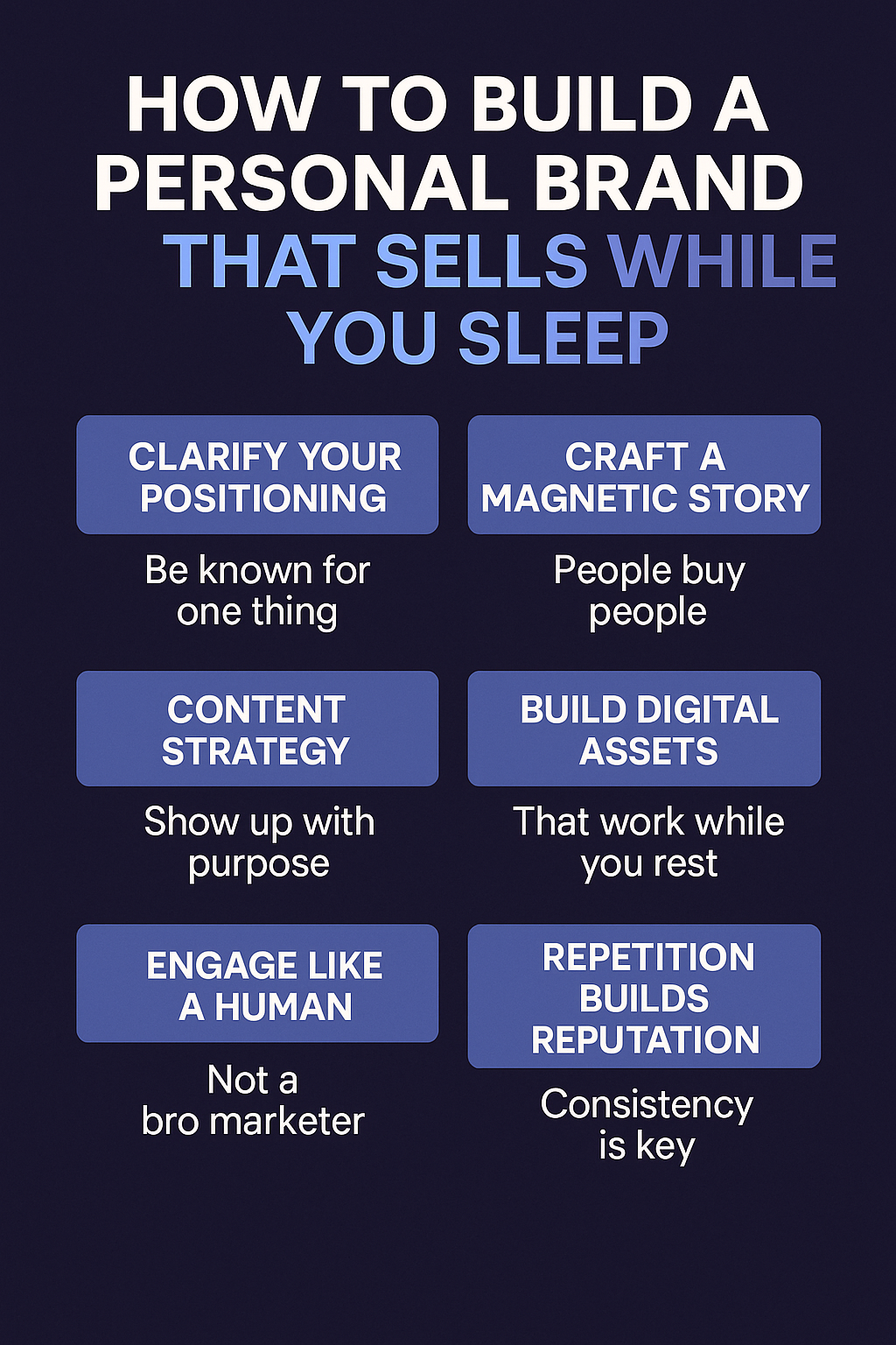 How to Build a Personal Brand That Sells While You Sleep