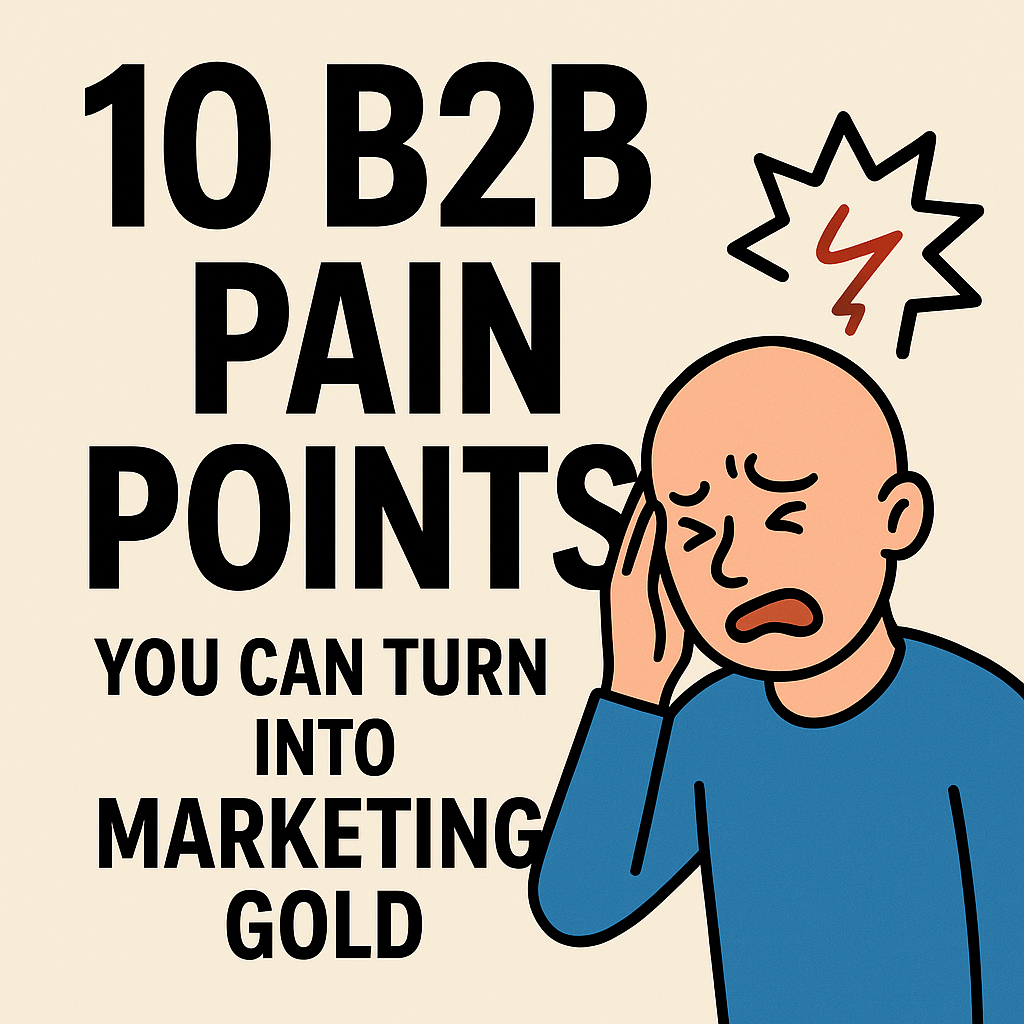 Stop Selling Features, Start Solving Headaches: 10 B2B Pain Points You Can Turn Into Pure Marketing Gold