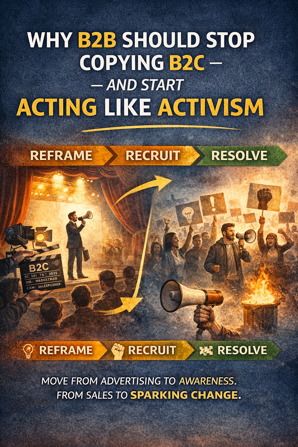 Why B2B Should Stop Copying B2C — and Start Acting Like Activism