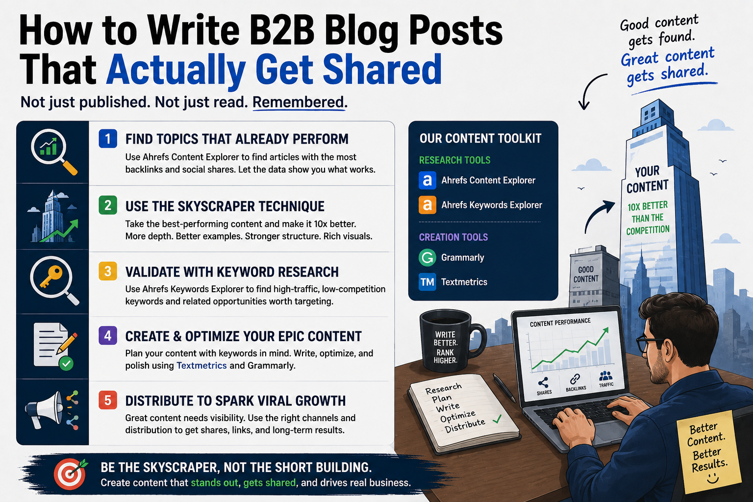How to Write B2B Blog Posts That Actually Get Shared (Not Just Published)