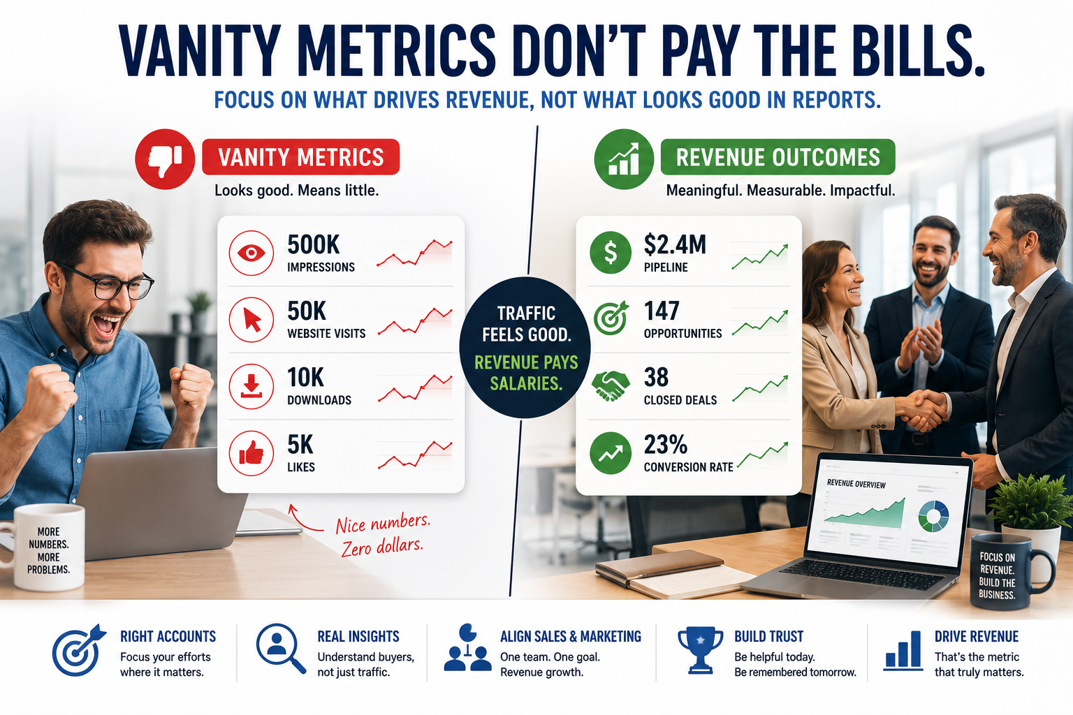 B2B Marketing's Favorite Lie: Why Clicks, Downloads, and "Awareness" Won't Pay the Bills