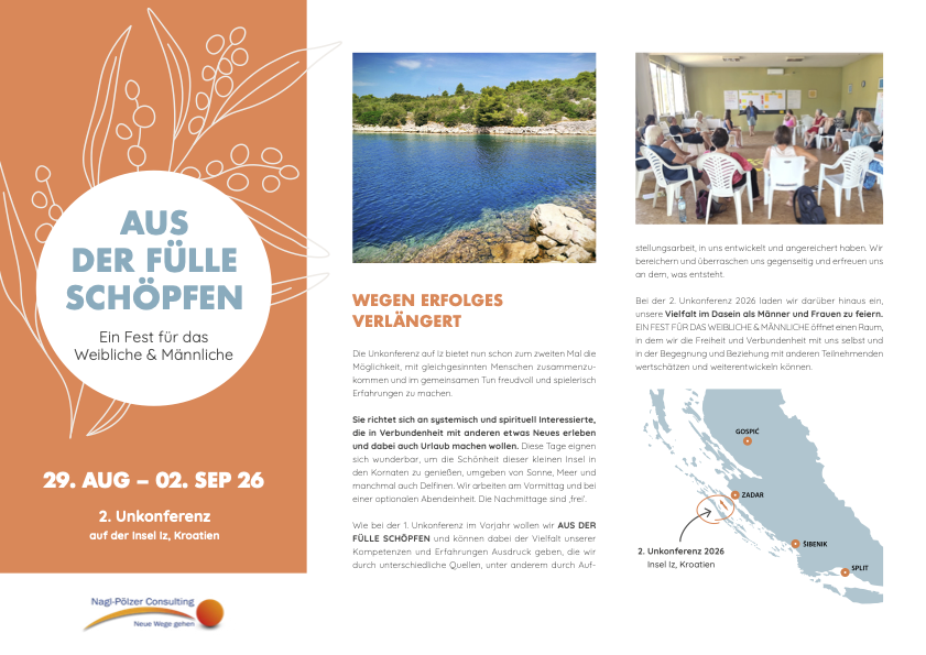 Titelbild zur Unkonferenz "Aus der Fülle schöpfen"