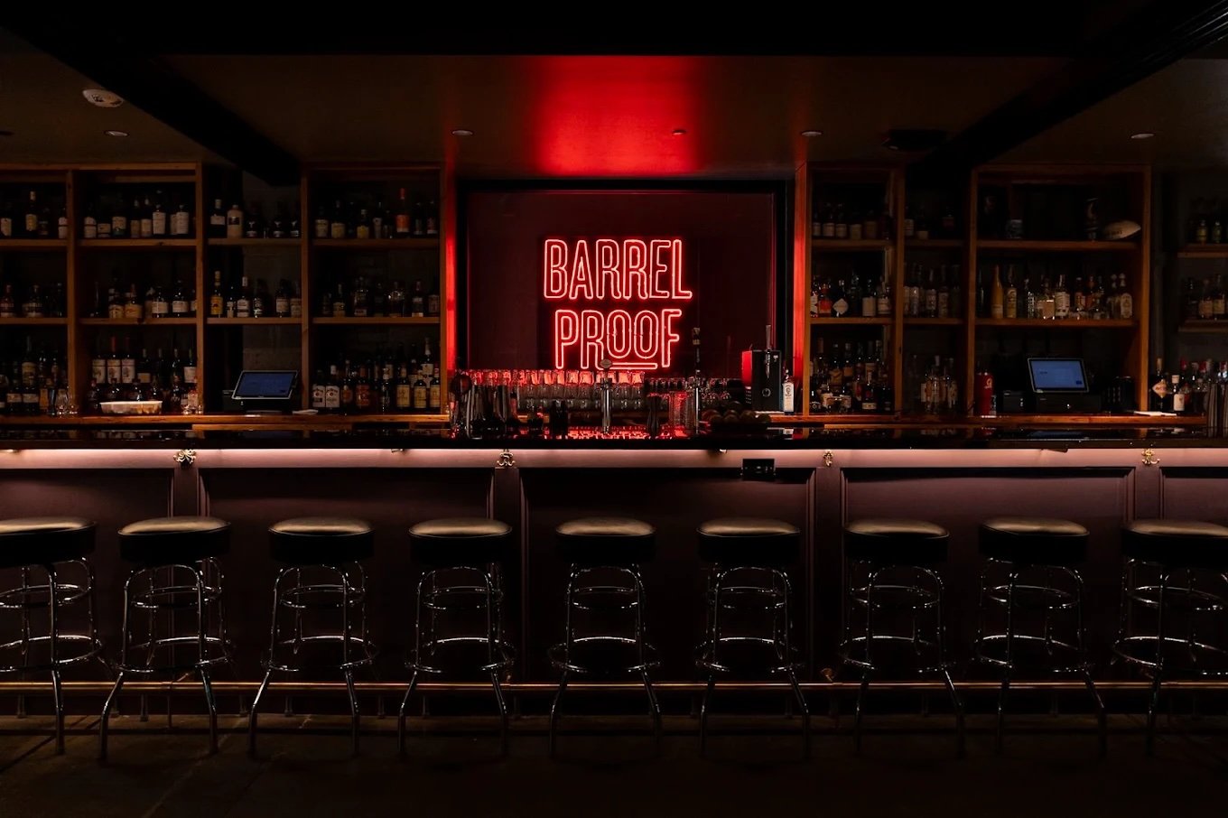 barrel proof atlanta interior bar photo