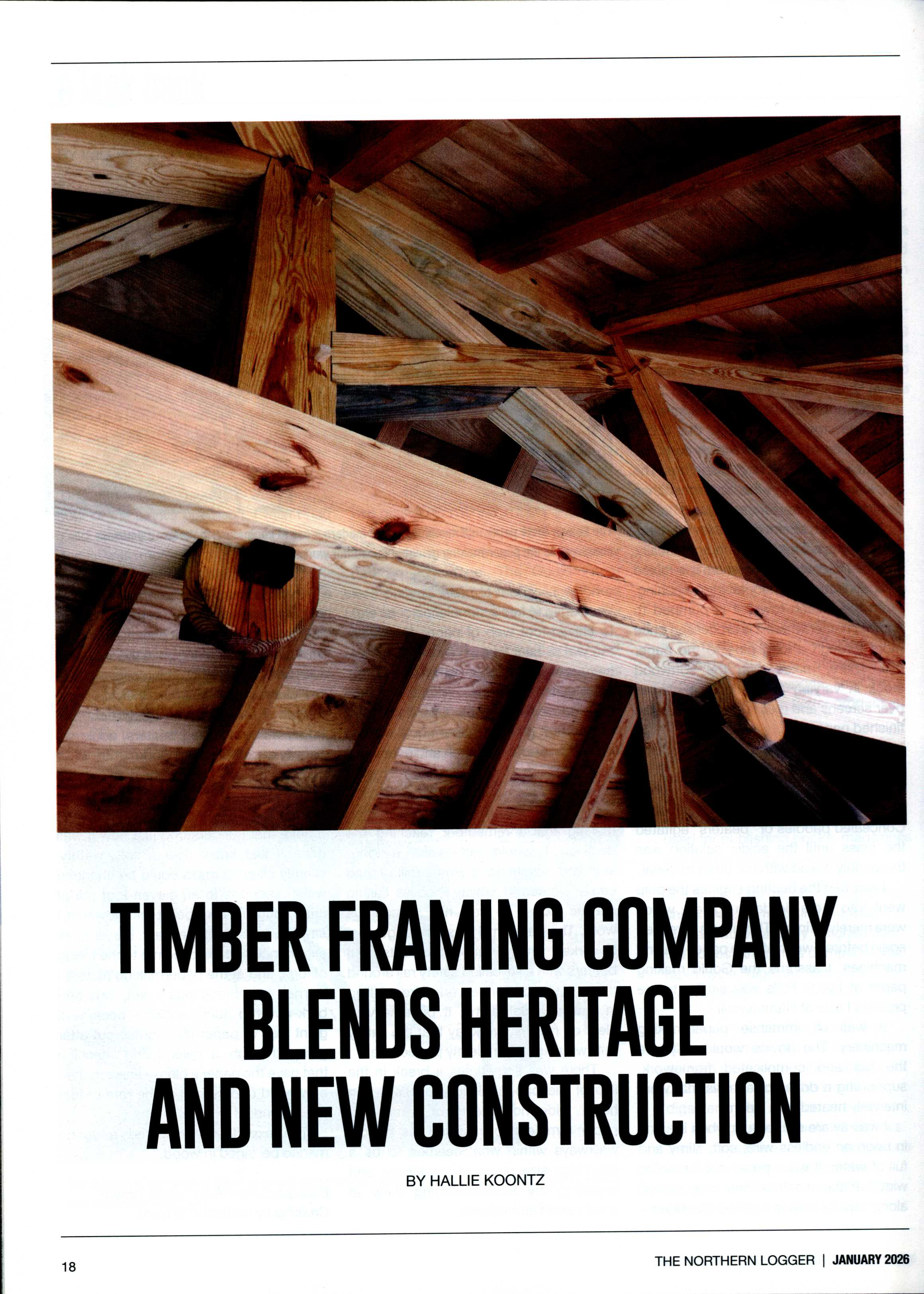 Timber Framing Company Blends Heritage and New Construction (Jan 2026)