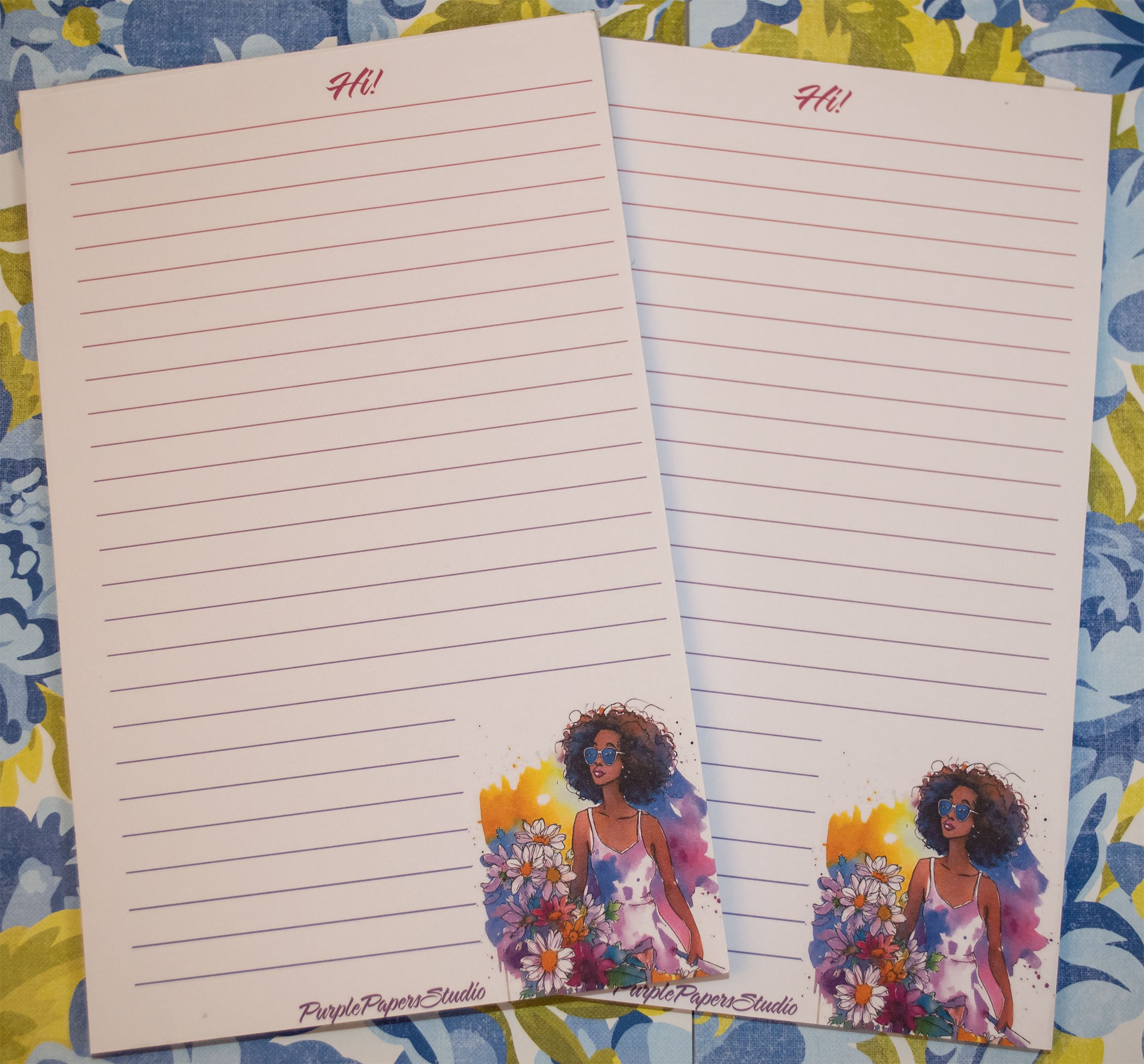 Watercolor Spring Print Notepad