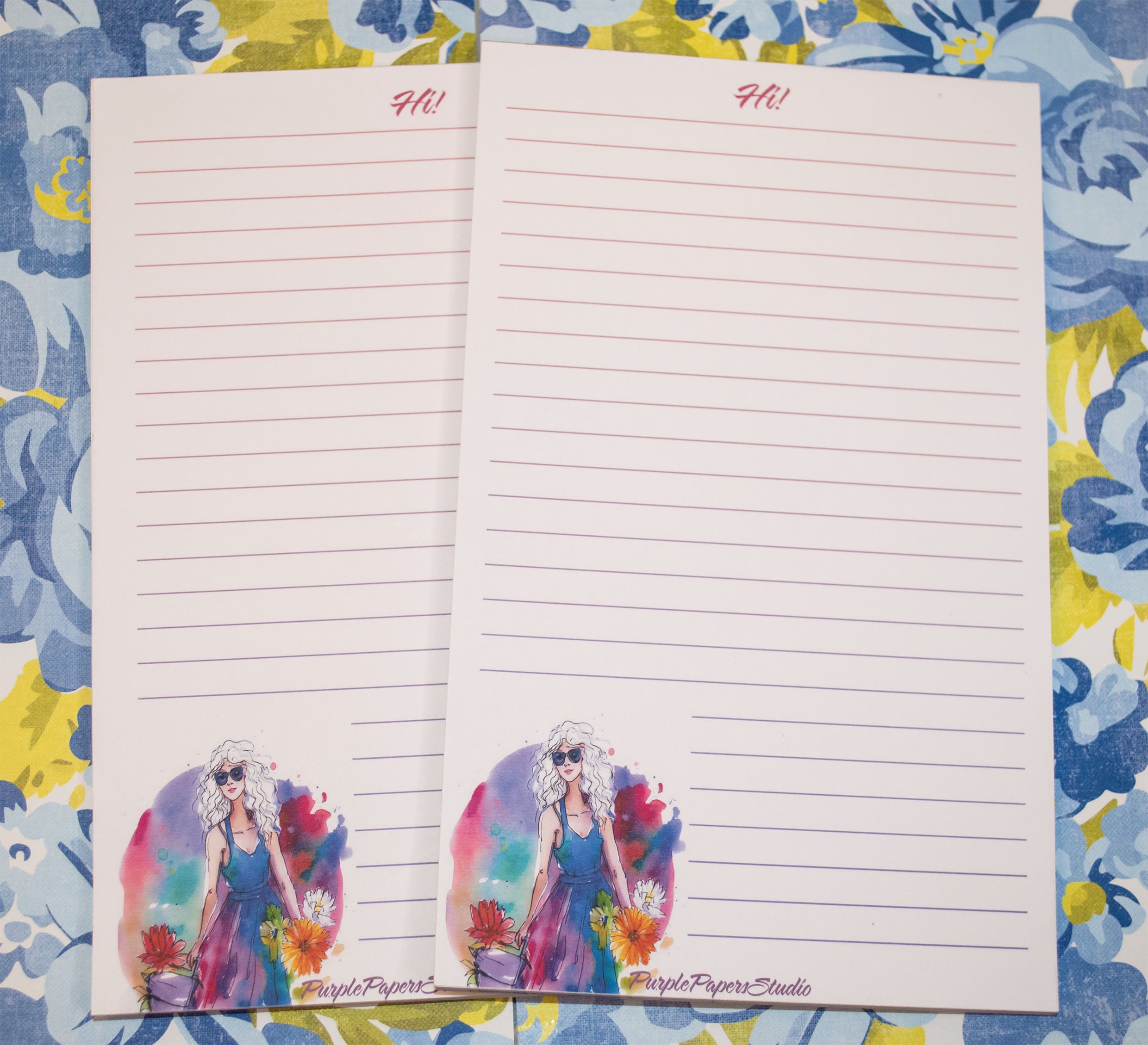 Watercolor Printed Notepad