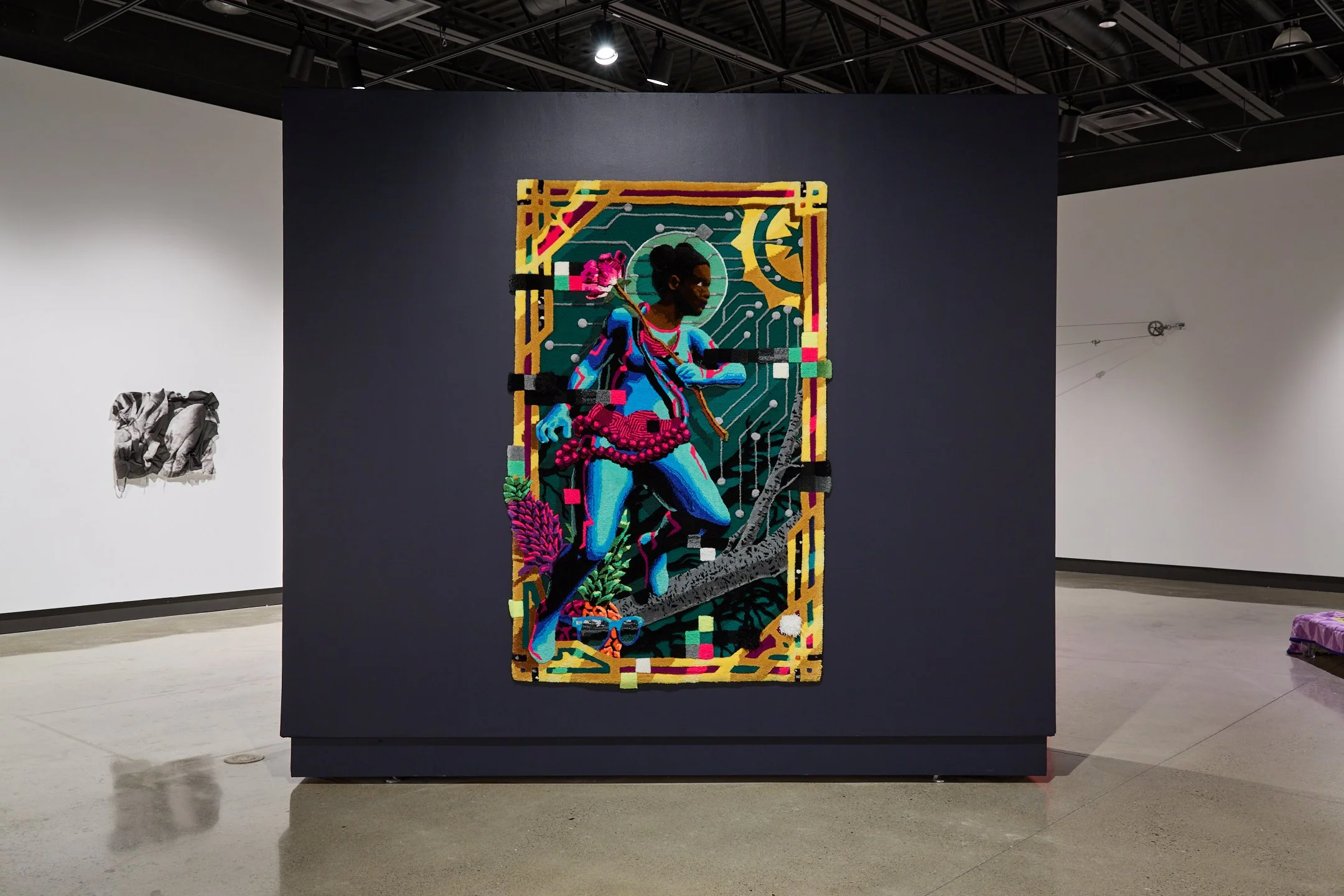 Installation view, Next in Fibre: Fibreworks 2026, Cambridge Art
Galleries, Queen’s Square. Photograph by Scott Lee. Courtesy of
Cambridge Art Galleries.
