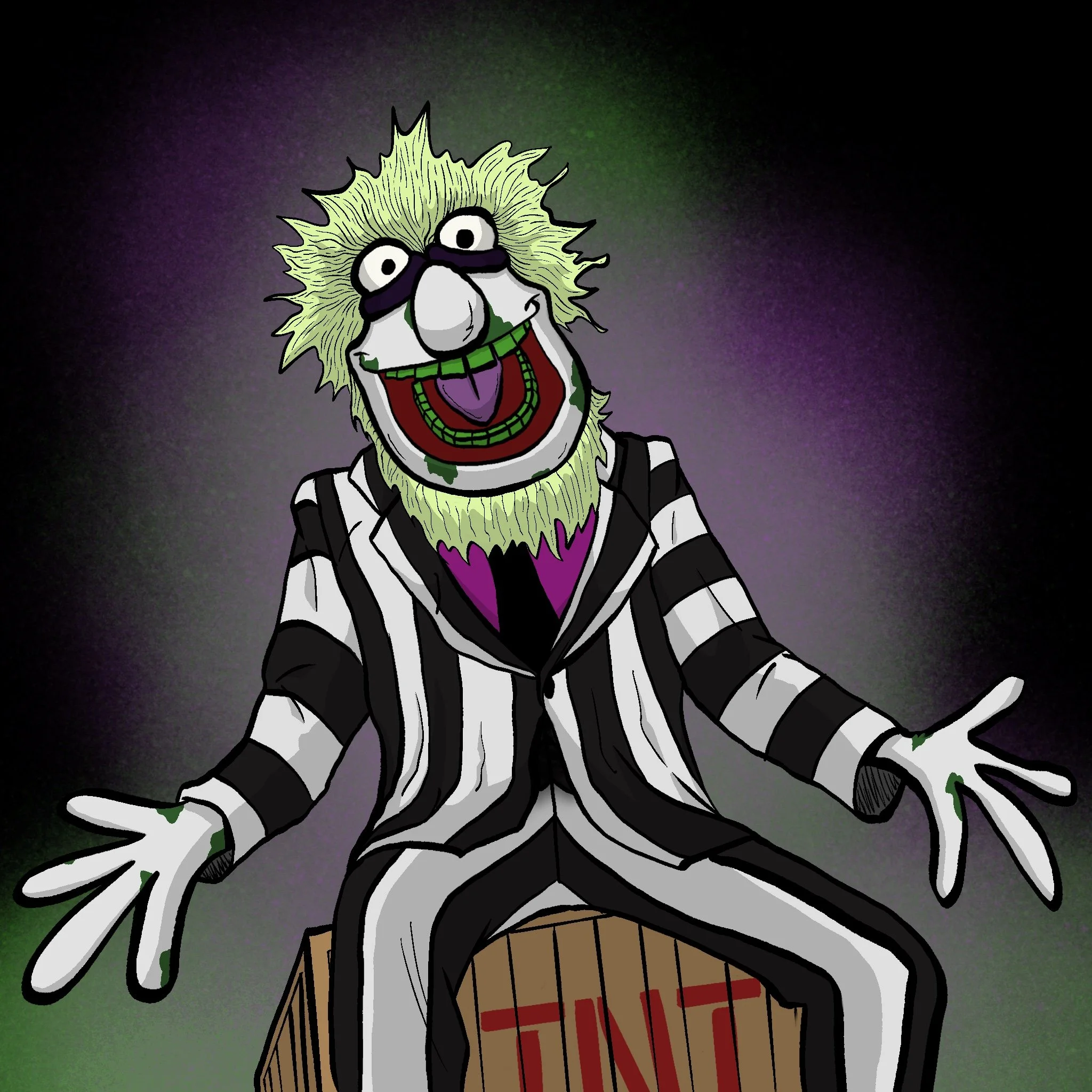 The Muppet's Crazy Hairy as the title character from "Beetlejuice."