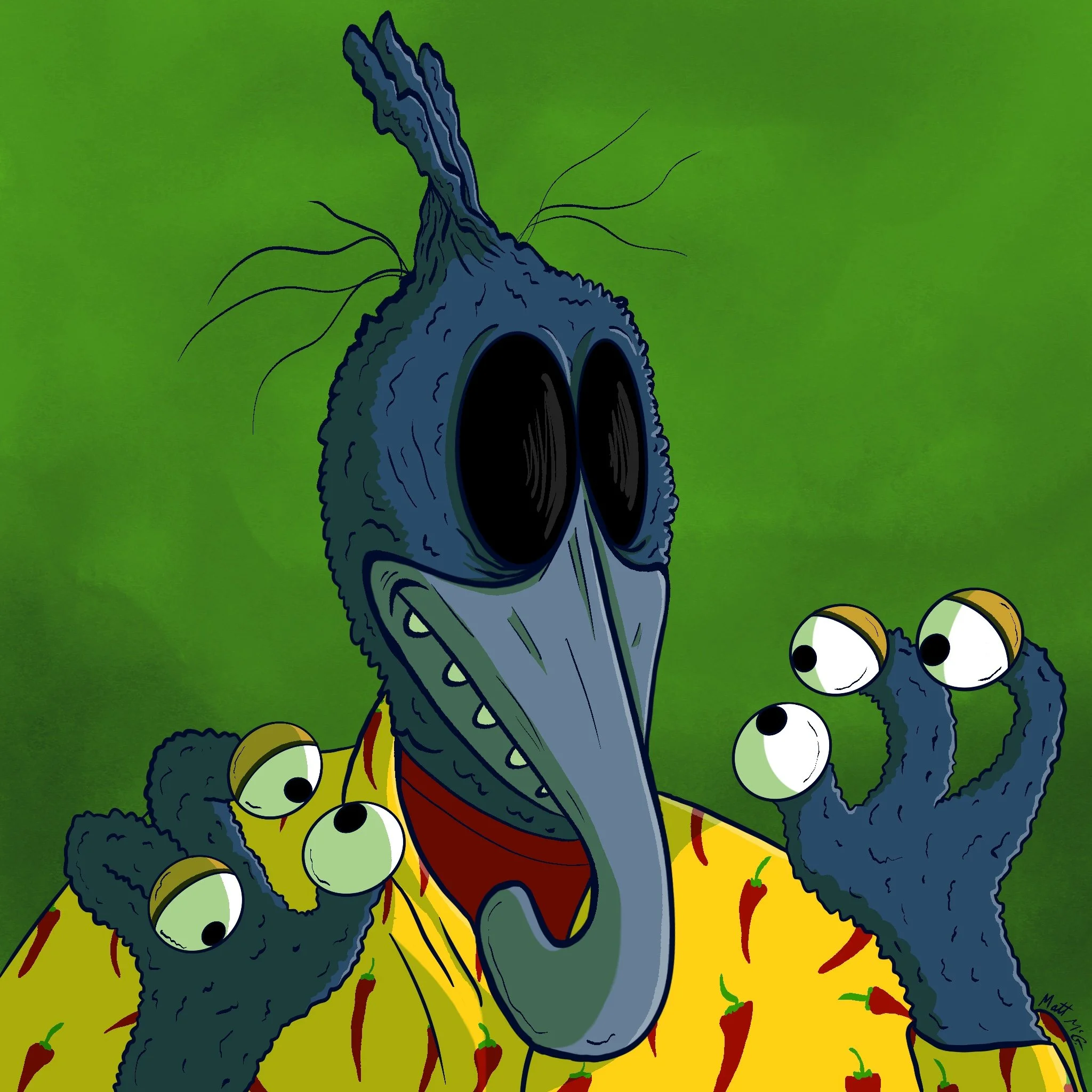 The Muppet's Gonzo as Adam Maitland from "Beetlejuice."