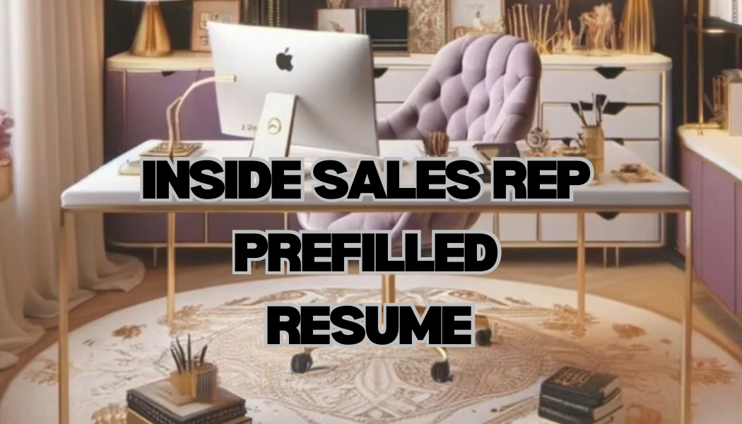 Inside Sales Rep Prefilled Resume