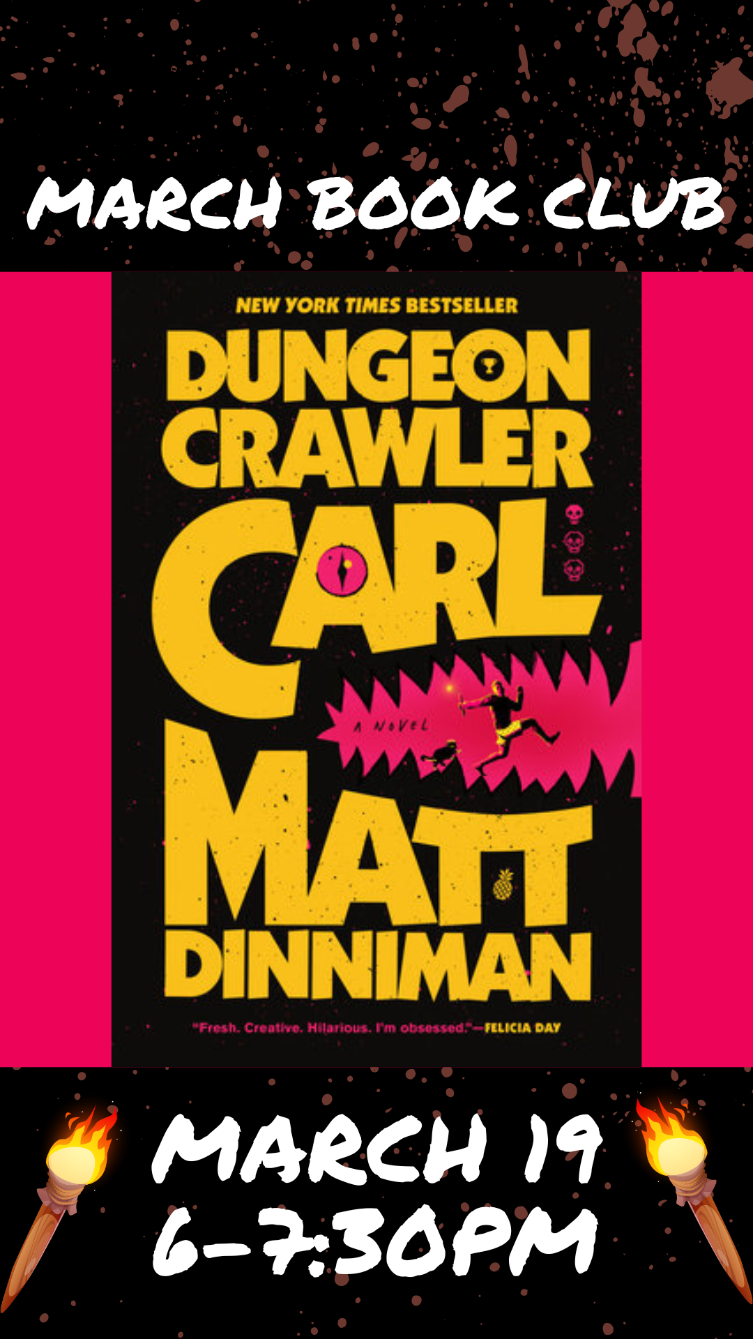 Inkwell Book Club: Dungeon Crawler Carl by Matt Dinniman