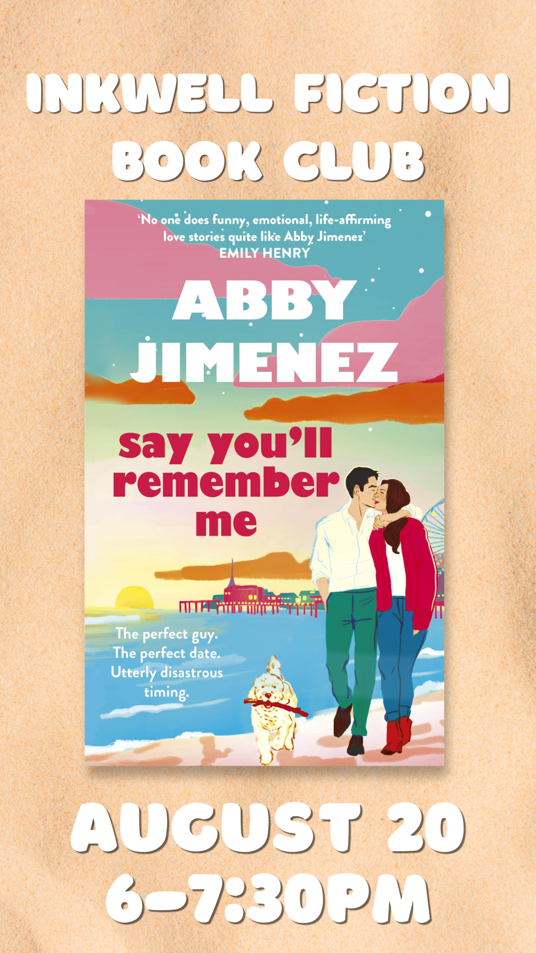August Fiction Book Club: Say You'll Remember Me by Abby Jimenez