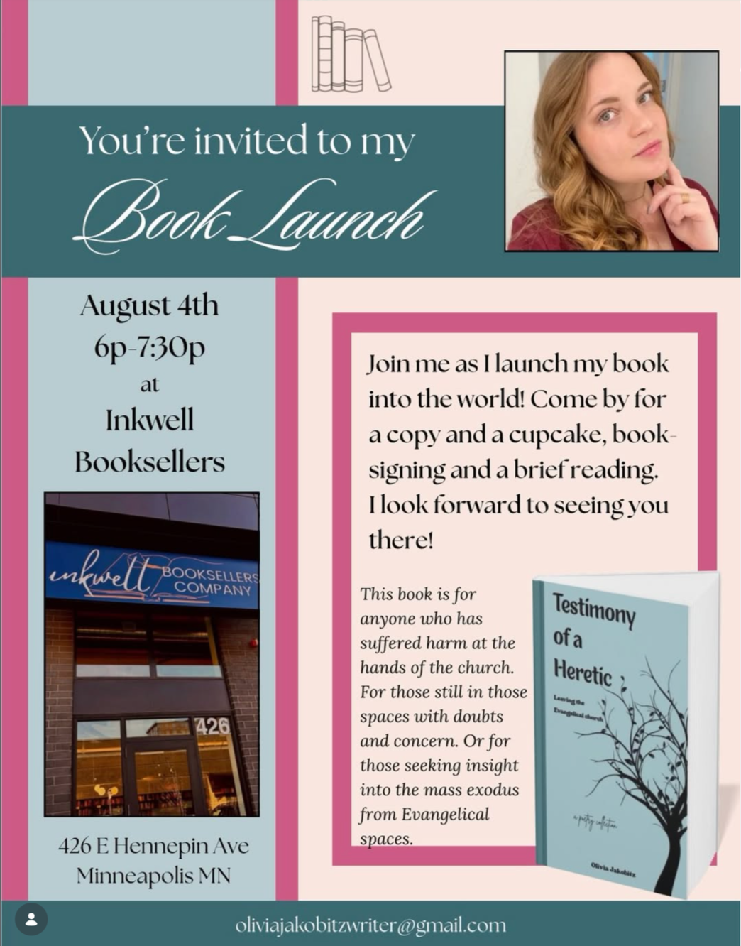 Olivia Jakobitz Author Event