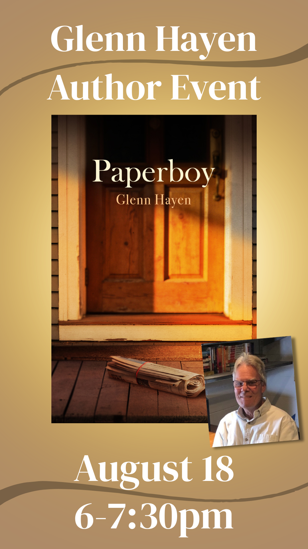 Glenn Hayen Author Event