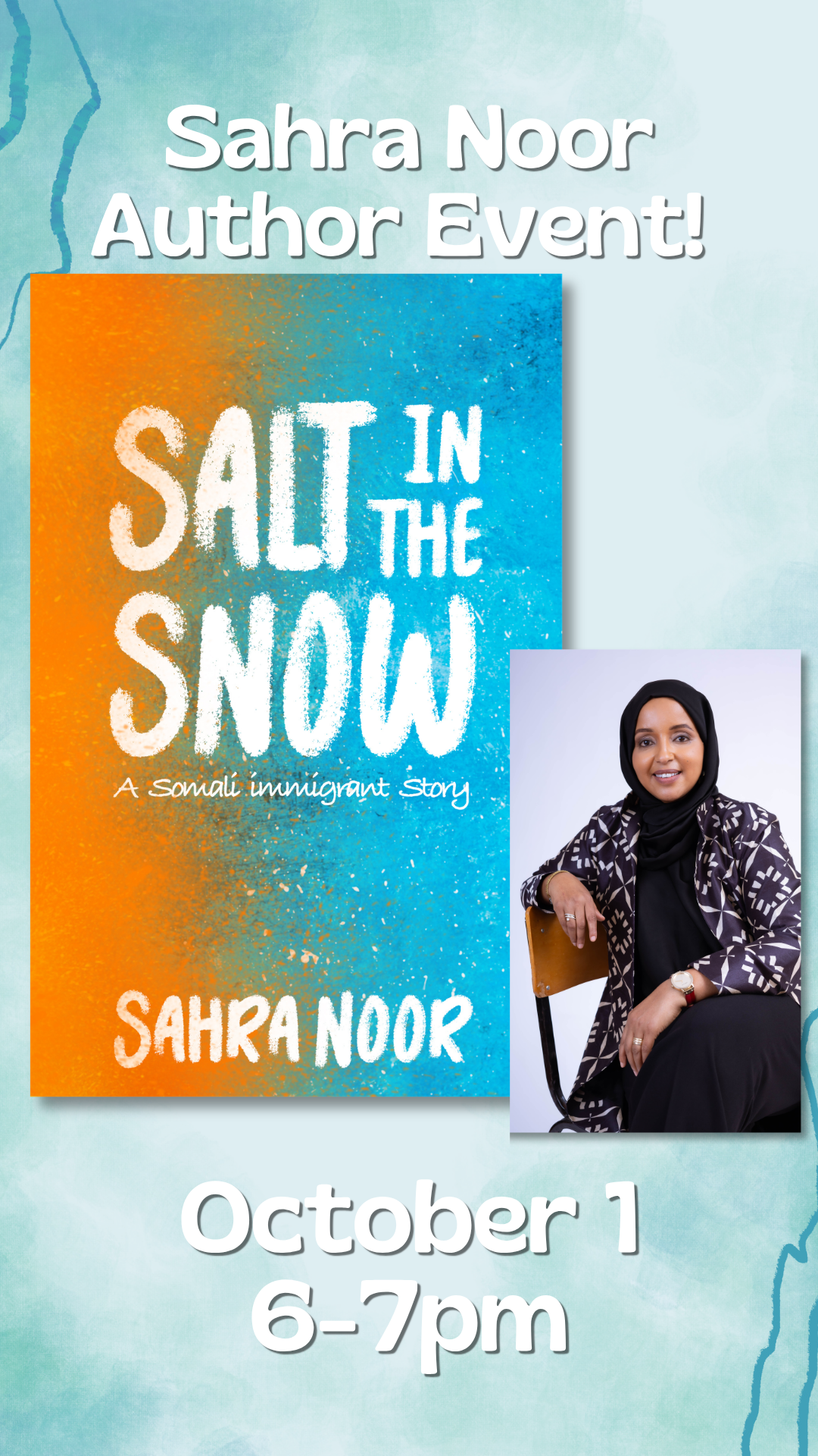 Sahra Noor Author Event