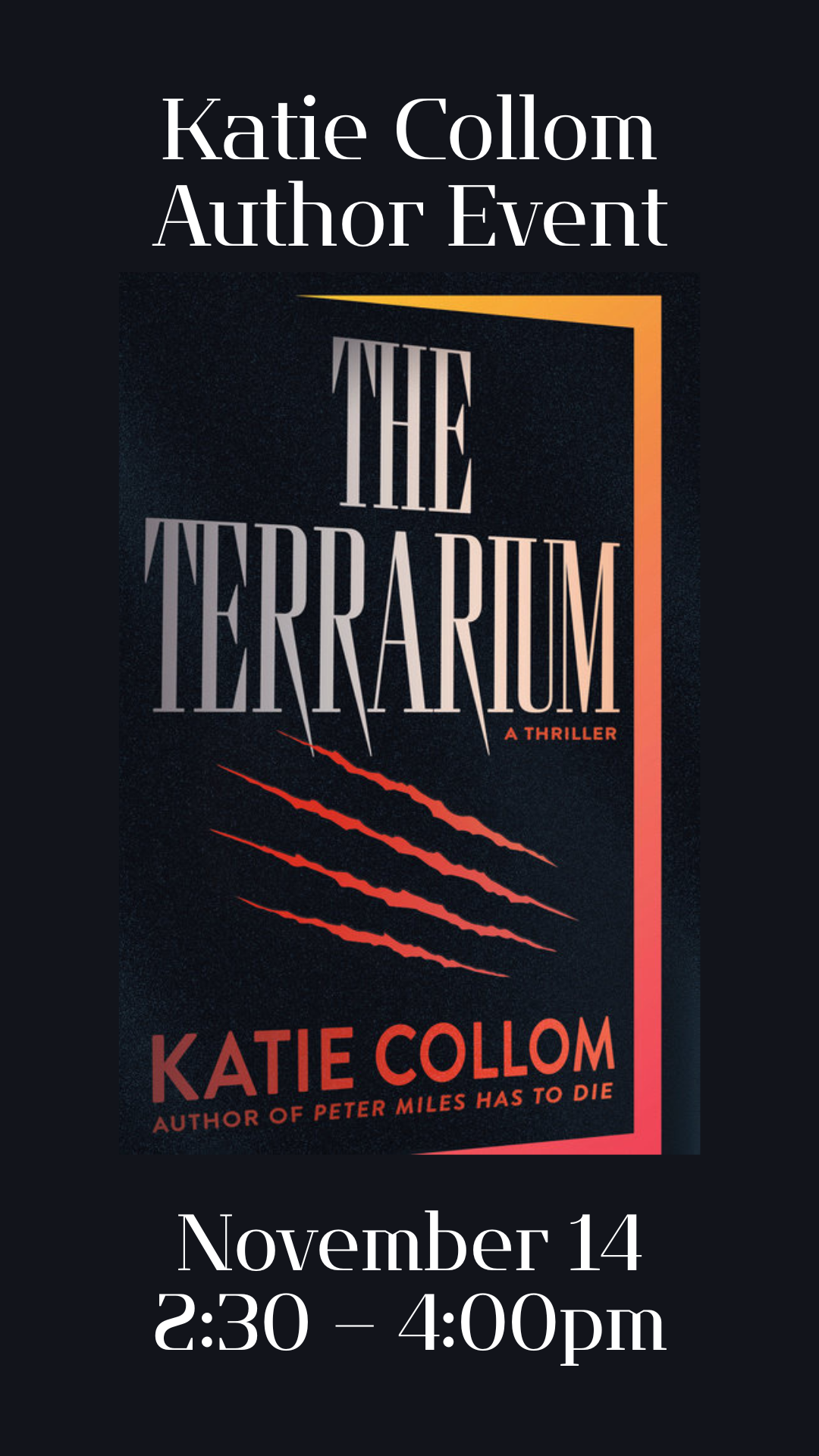  Katie Collom Author Event