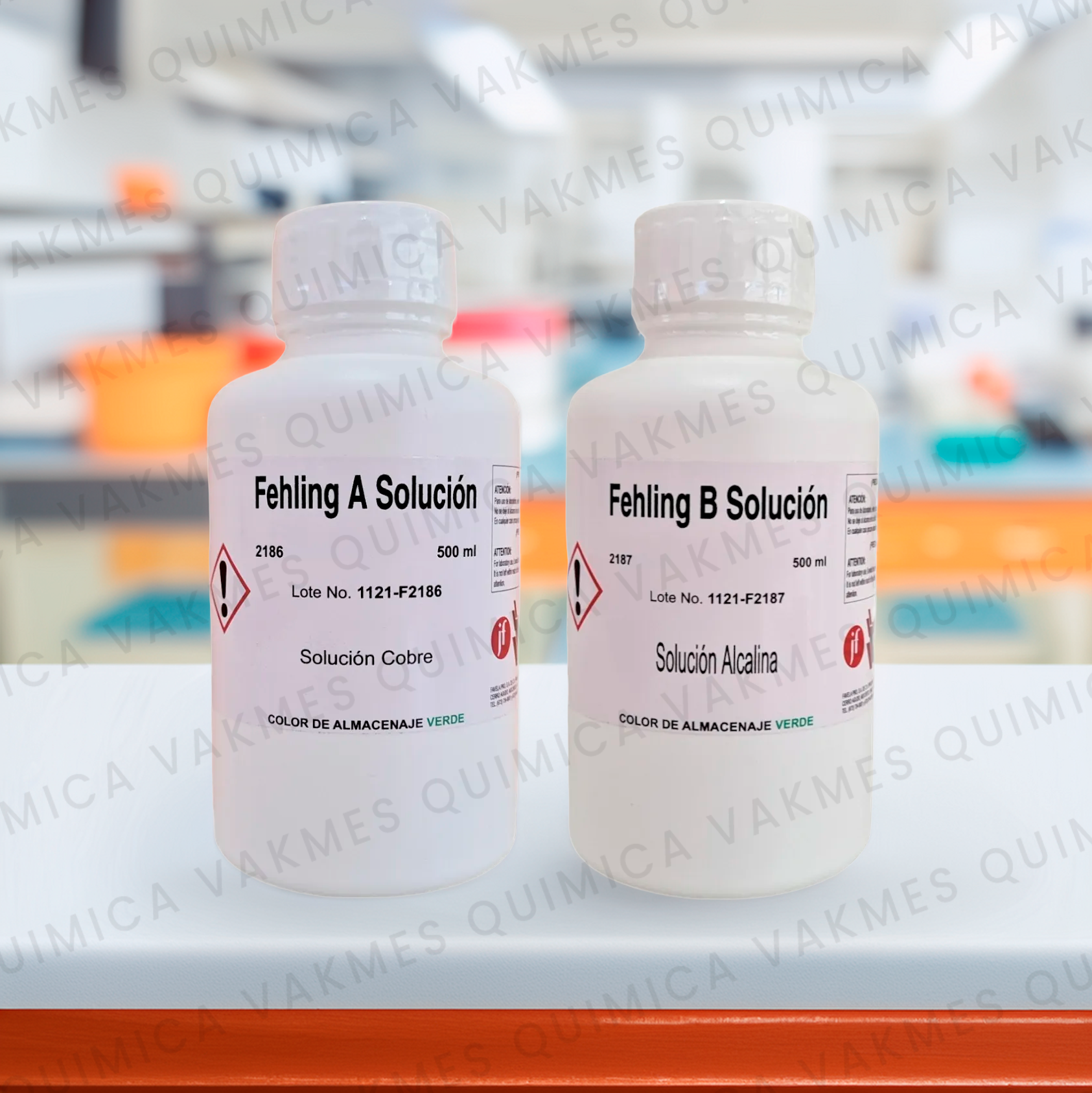 Fagalab   Fehling‑Twin™  –  Soluciones  Fehling  A & B  ( 2 × 500 mL )