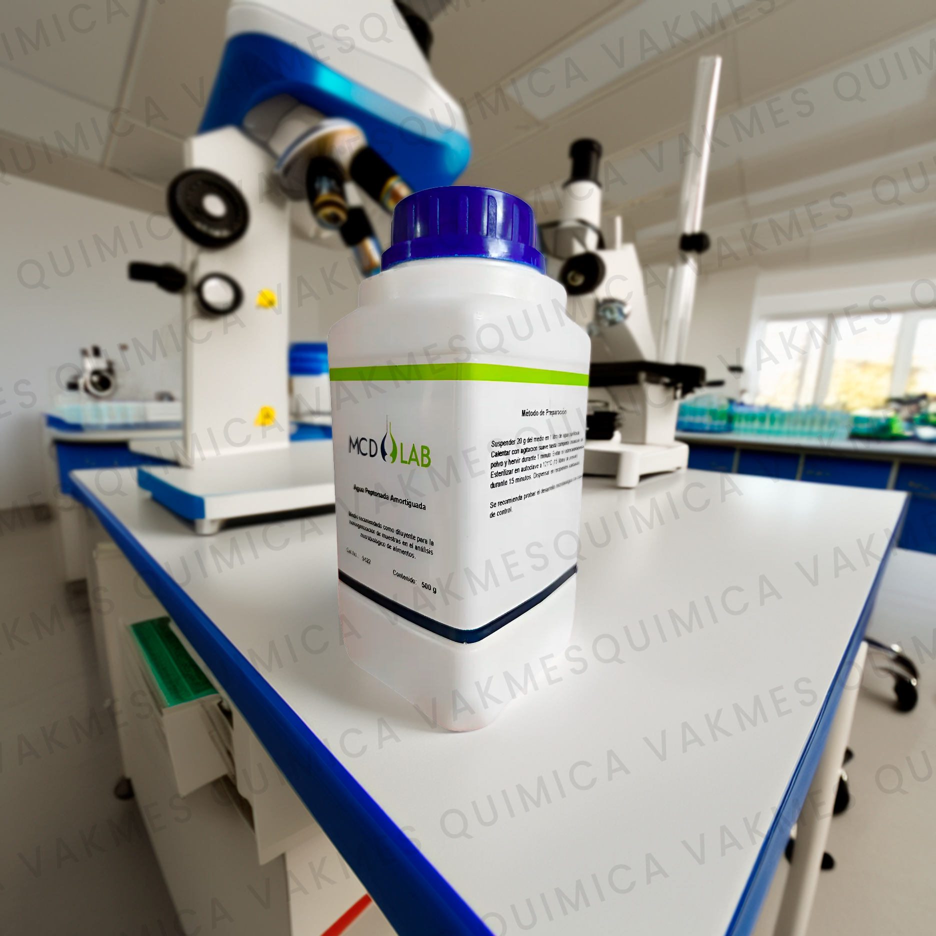 MCD Lab Agua Peptonada Amortiguada (Buffered Peptone Water, BPW) — Pre‑enriquecimiento para Salmonella, 500 g
